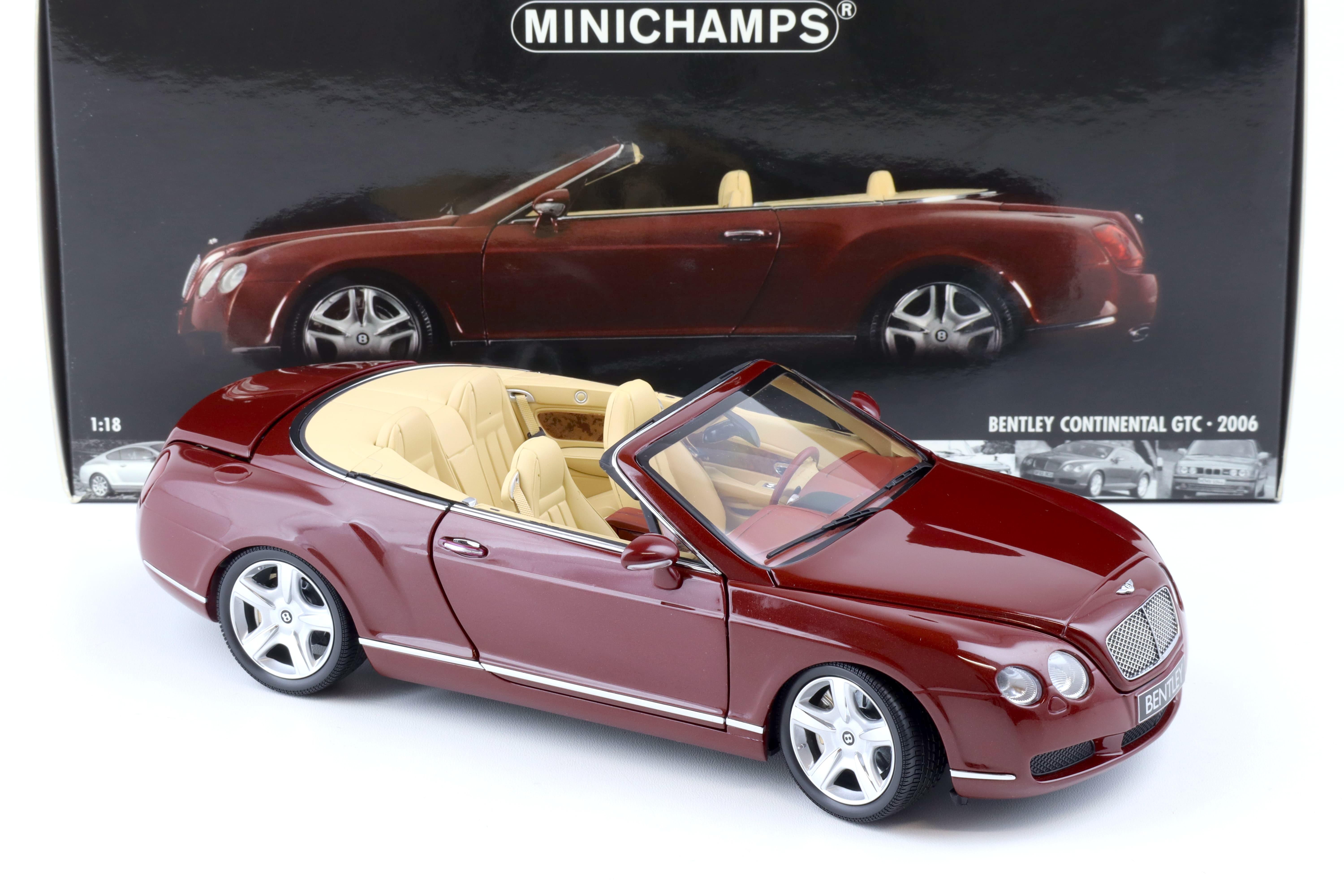 1:18 Minichamps Bentley Continental GTC Convertible 2006 red metallic