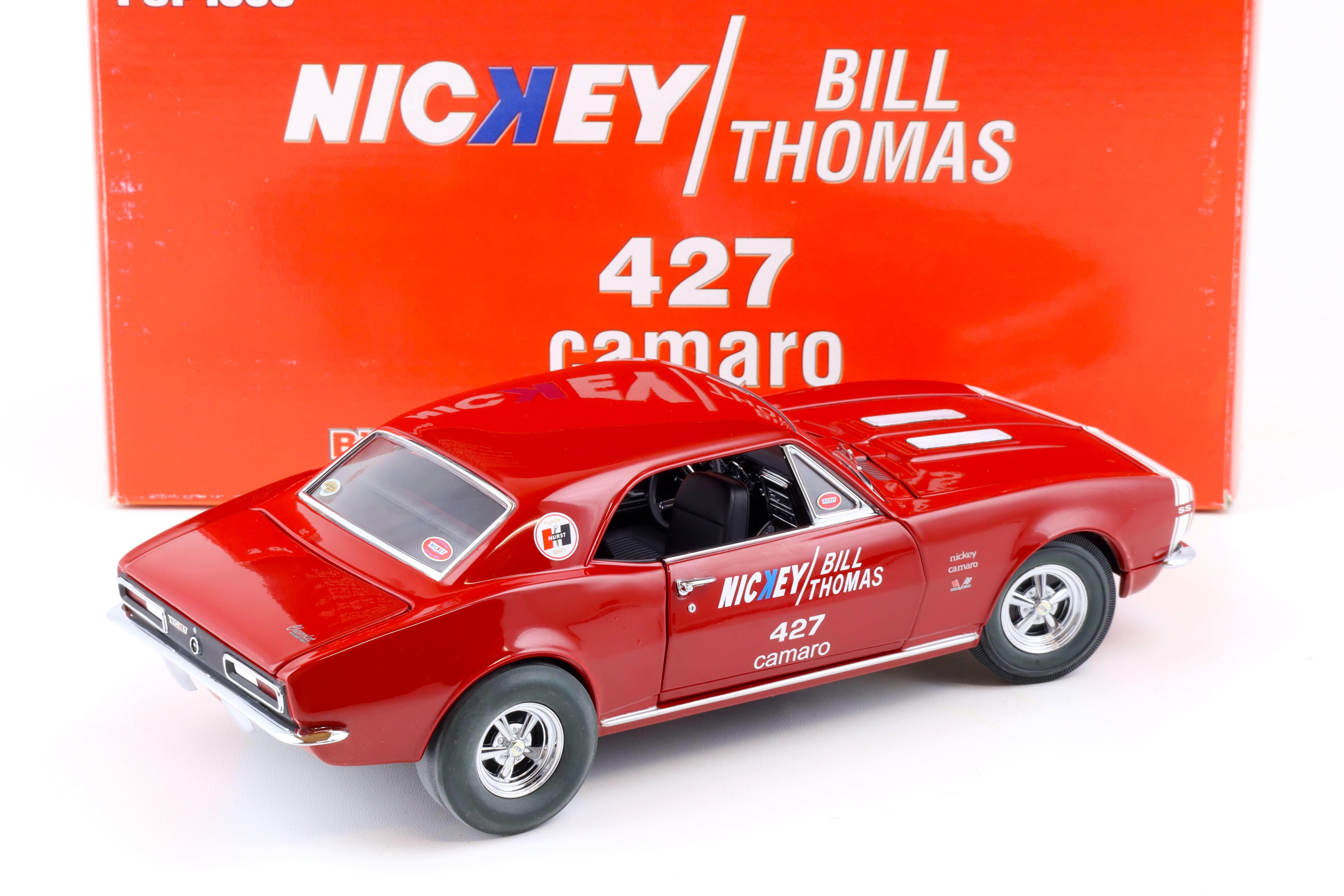 1:18 Exact Detail 1967 Chevrolet Camaro 427 Nickey Bill Thomas red WCC209D