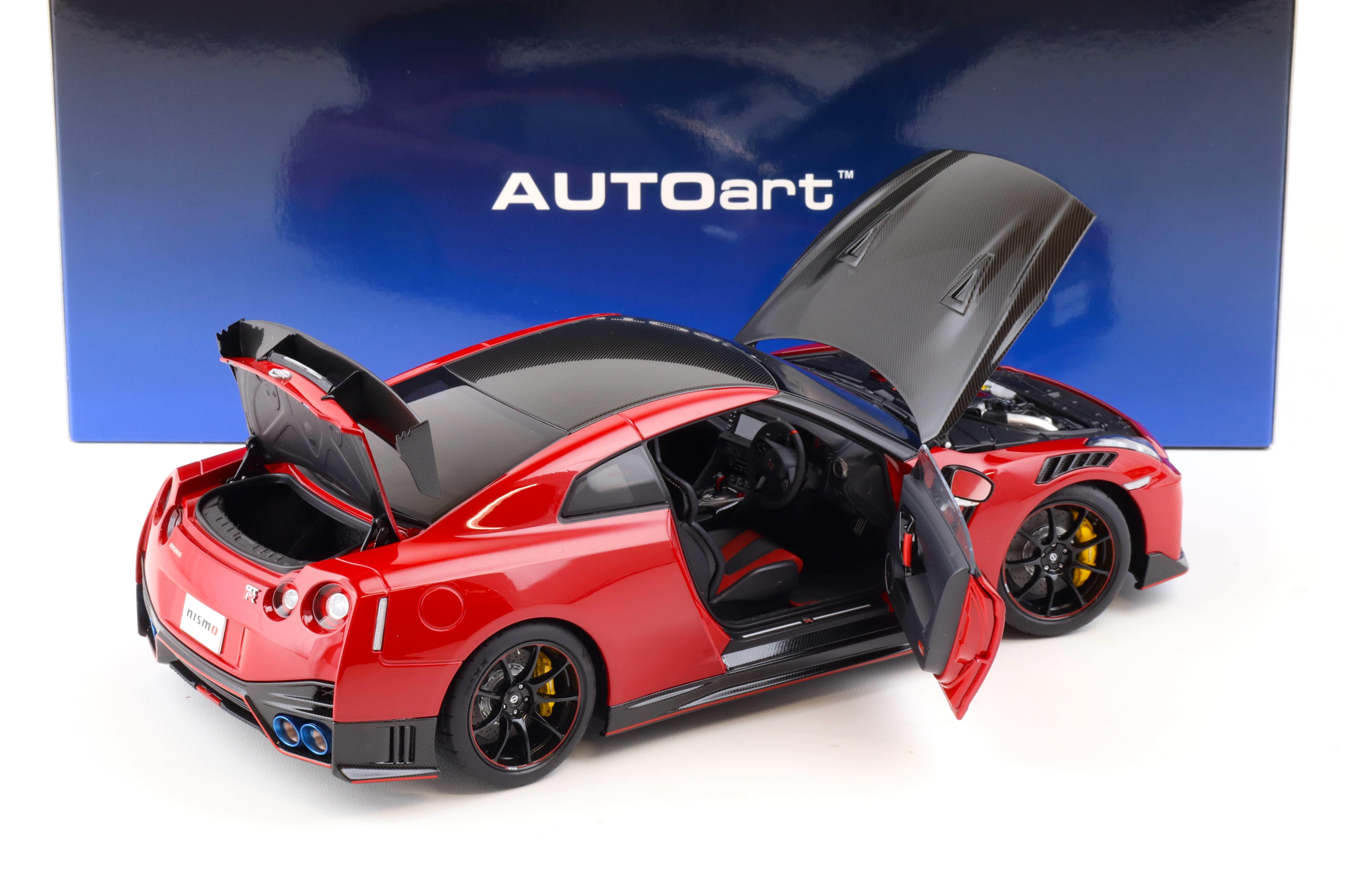 1:18 AUTOart Nissan GT-R (R35) Nismo Special Edition 2022 Vibrant red 77502