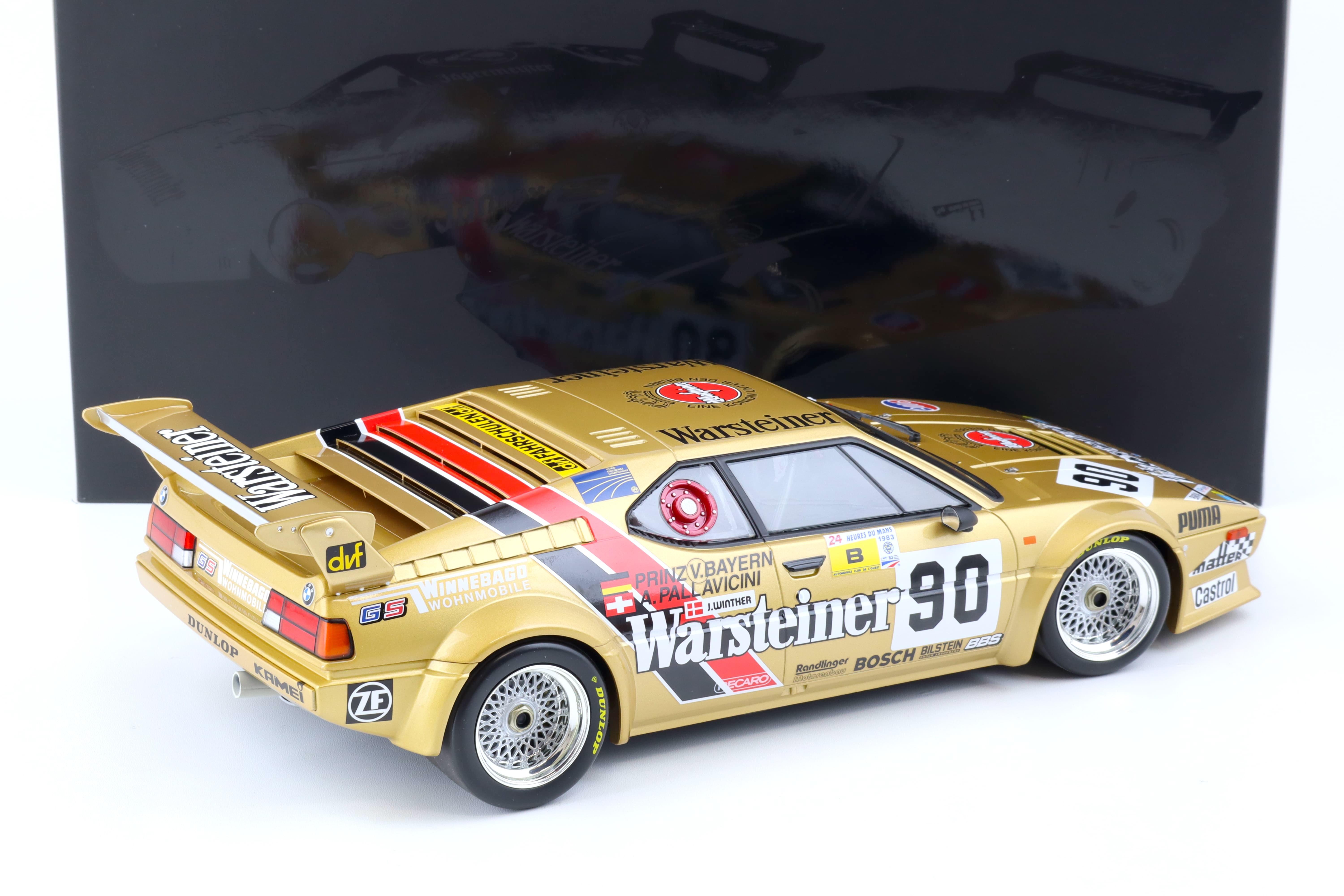 1:12 Minichamps BMW M1 ProCar Gr.B 24h Le Mans 1983 Warsteiner #90 Pallavicini