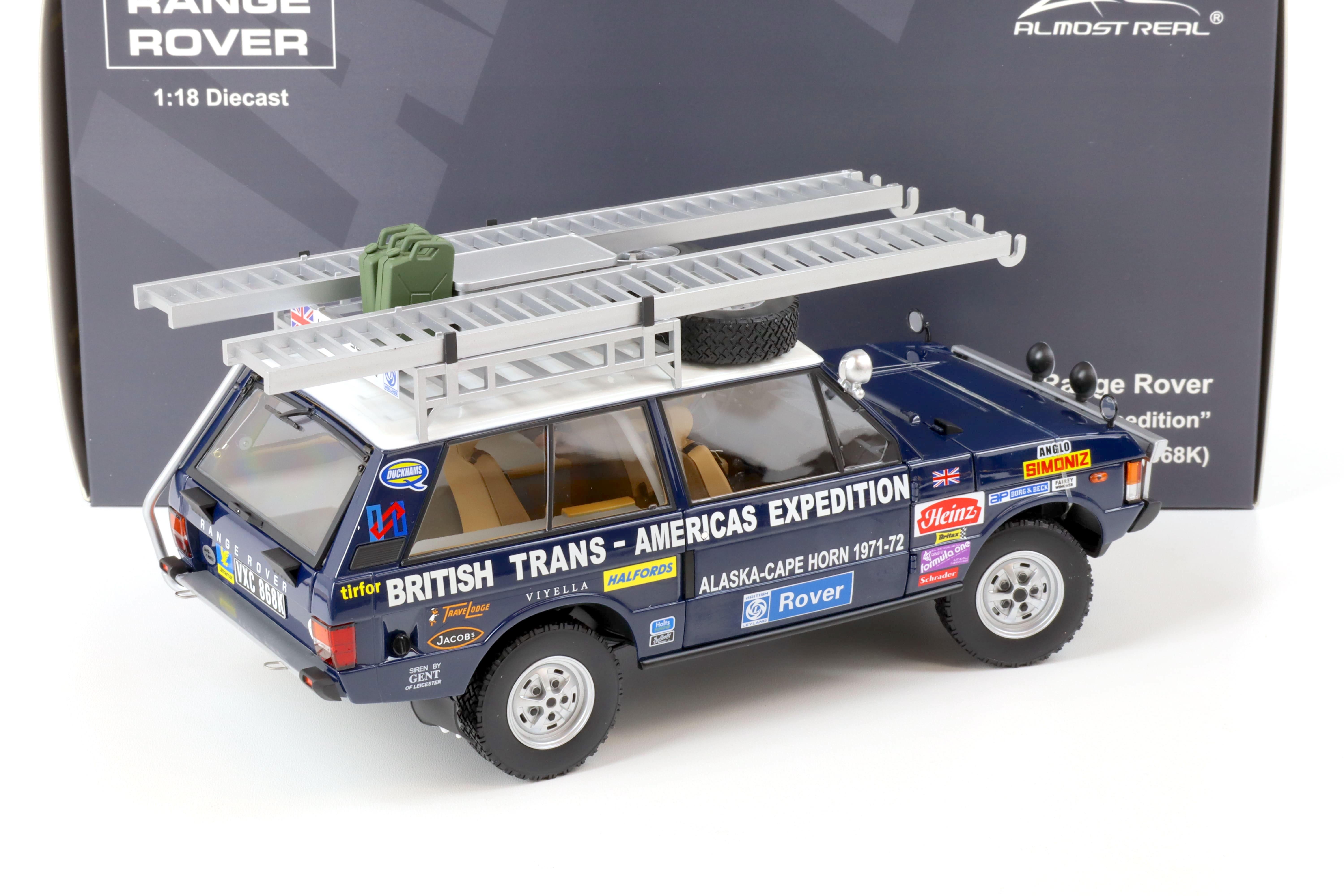 1:18 Almost Real Land Rover Range Rover Trans-Americans Expedition 868K 1971-72