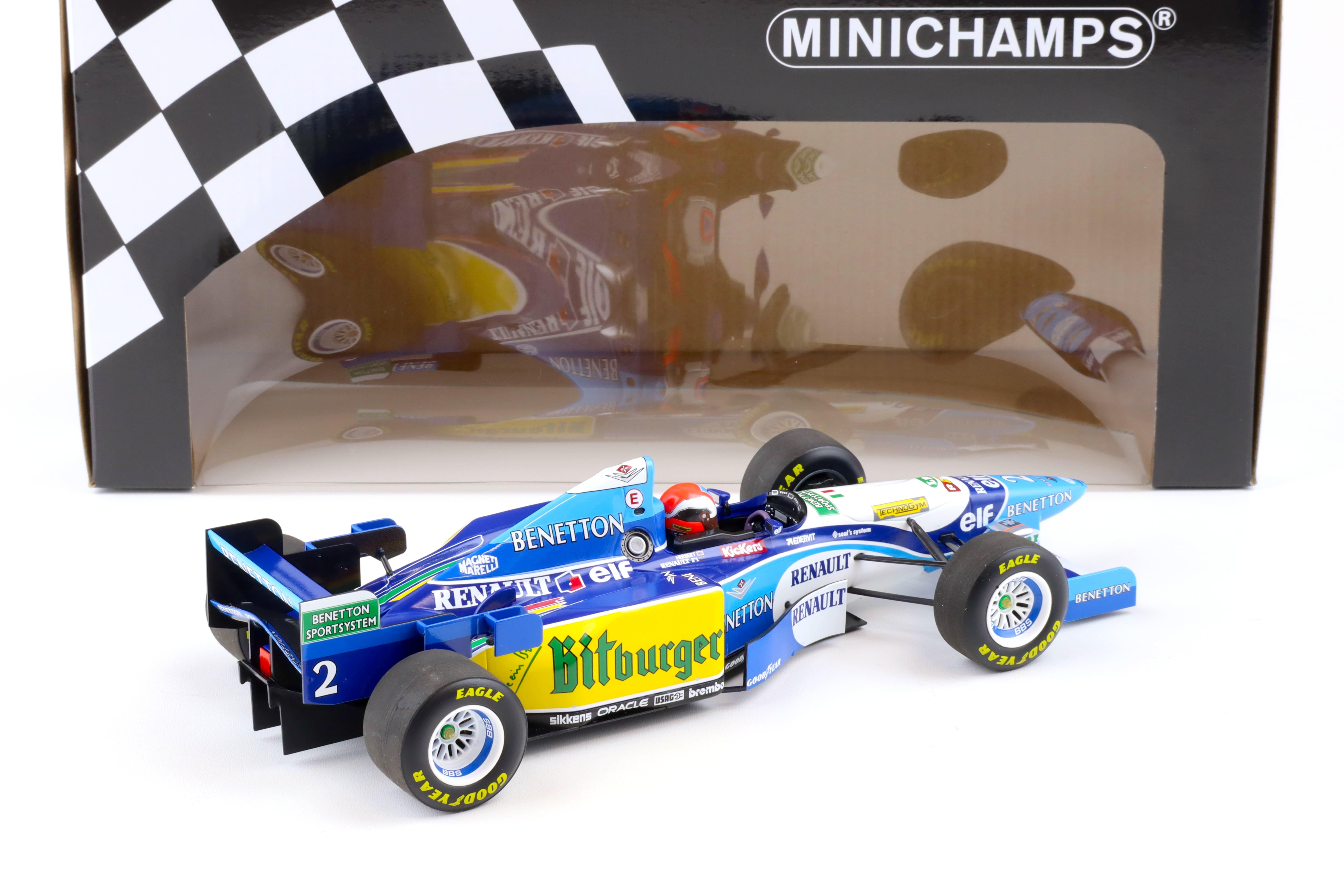 1:18 Minichamps Benetton Renault B195 Johnny Herbert Winner British GP 1995