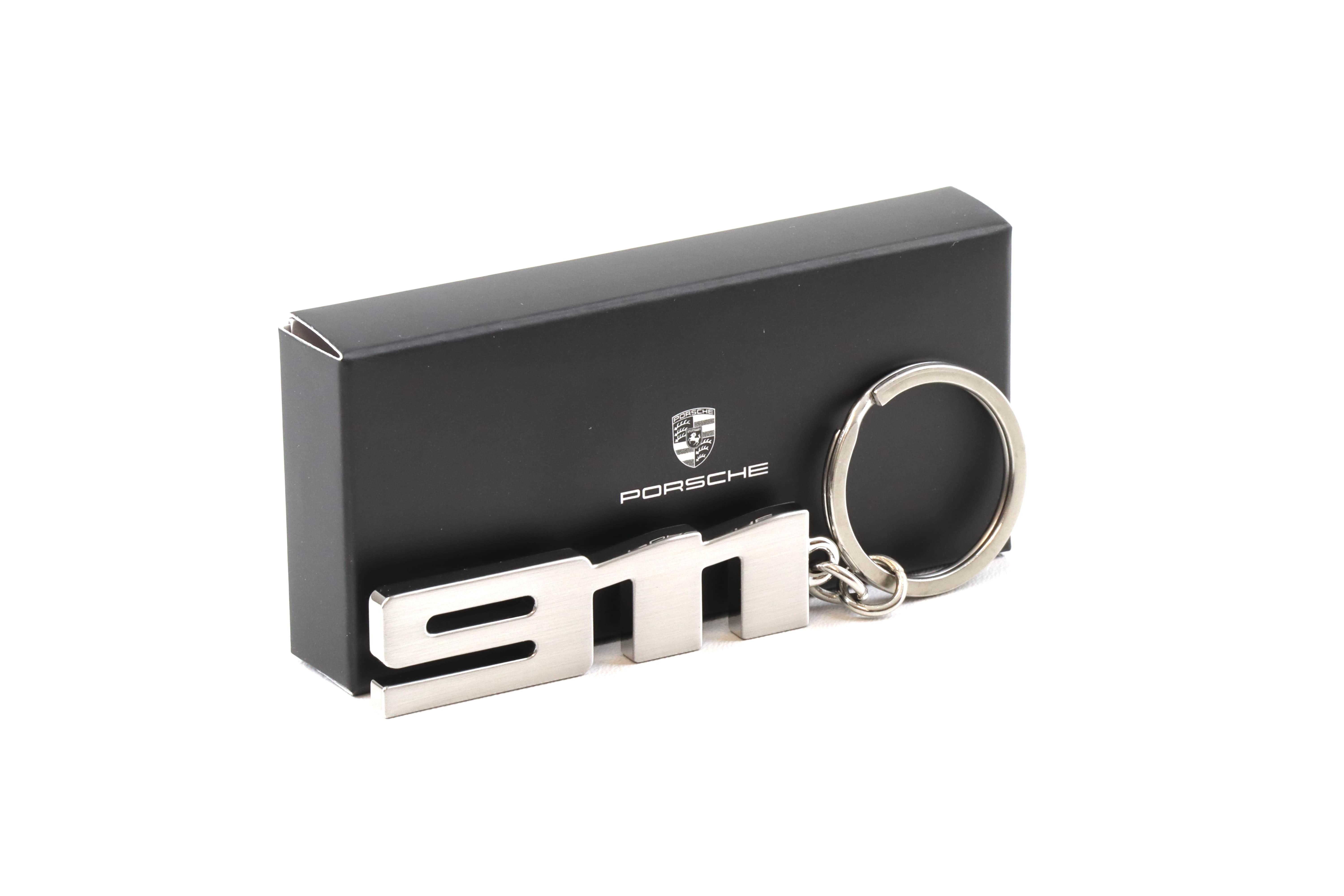 Original Porsche 911 Schriftzug Schlüsselanhänger Keychain Metal WAP DEALER