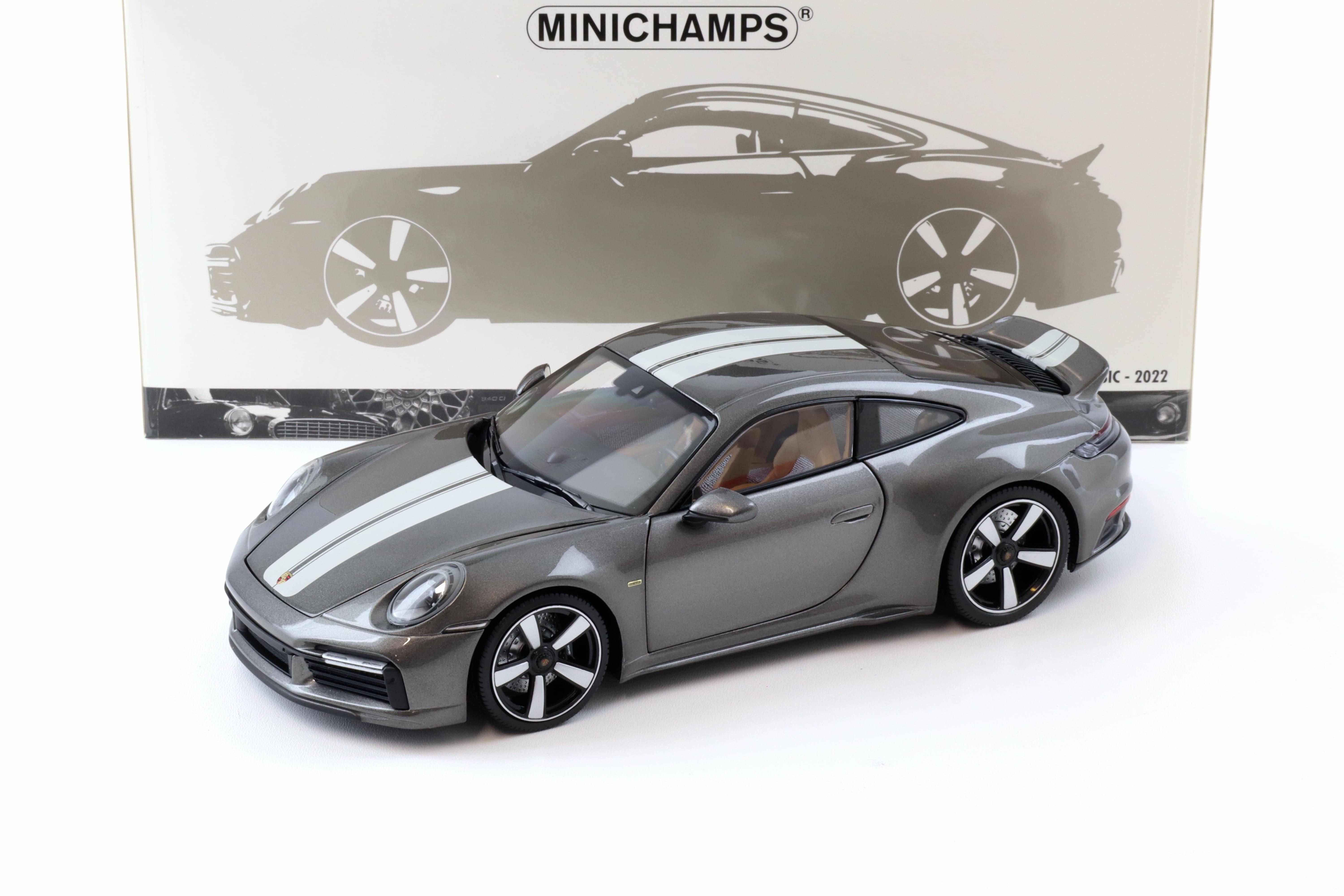 1:18 Minichamps Porsche 911 992 Sport Classic Coupe 2022 grey metallic