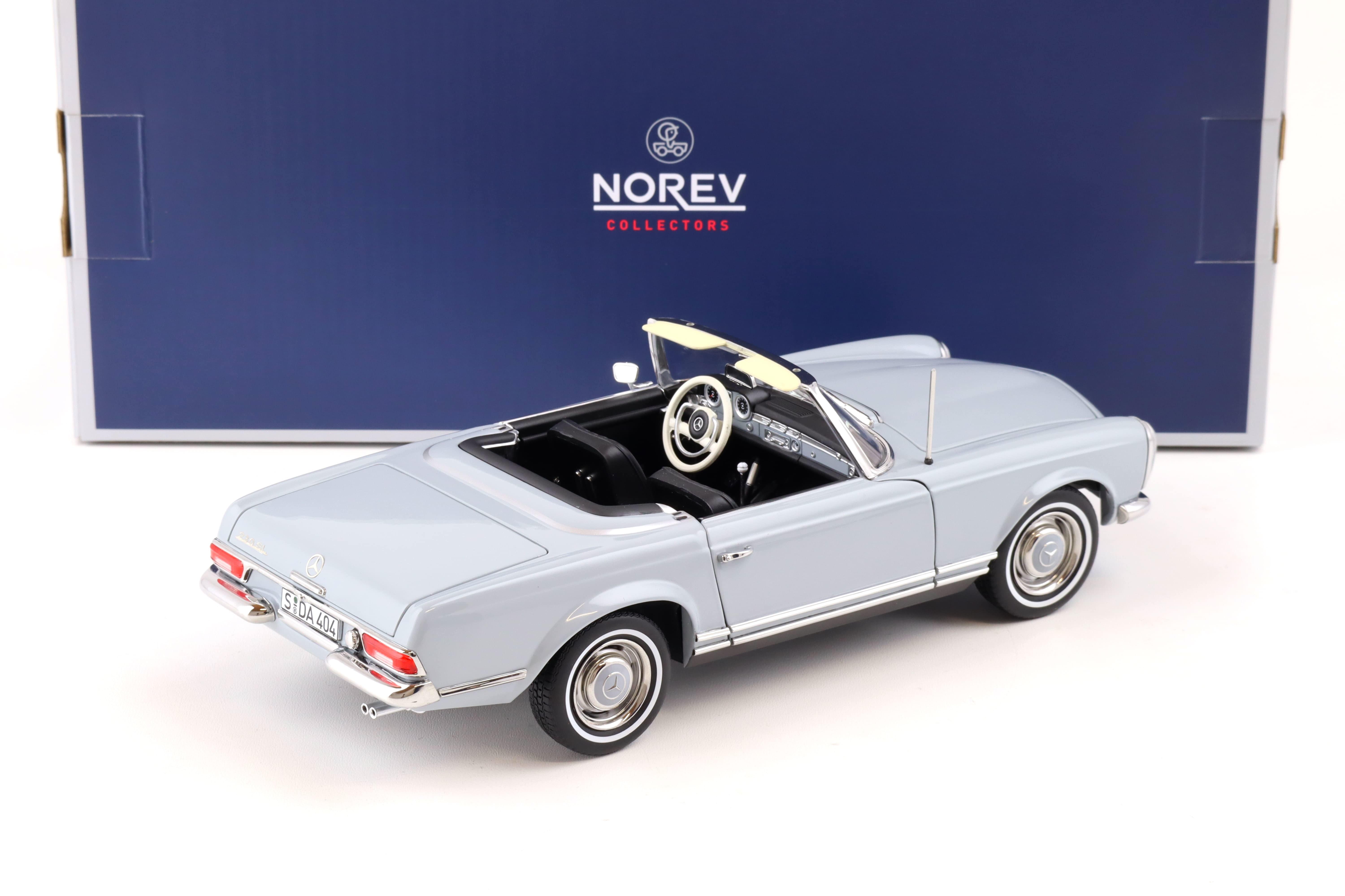 1:18 Norev Mercedes 230 SL Pagode W113 grey 1963 with Top 183990