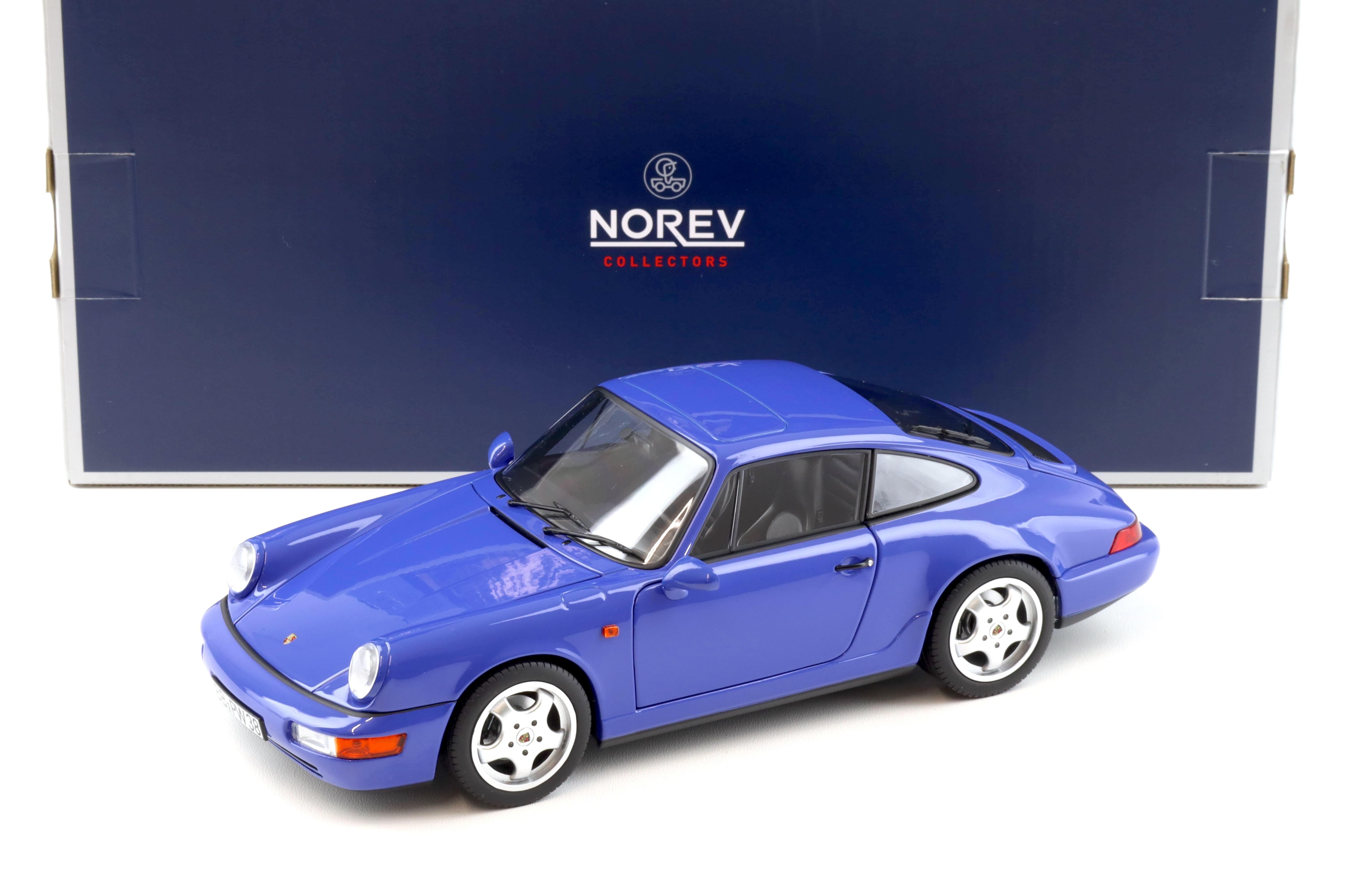 1:18 Norev Porsche 911 (964) Carrera 4 Coupe 1990 Maritim blue - Limited 504 pcs.