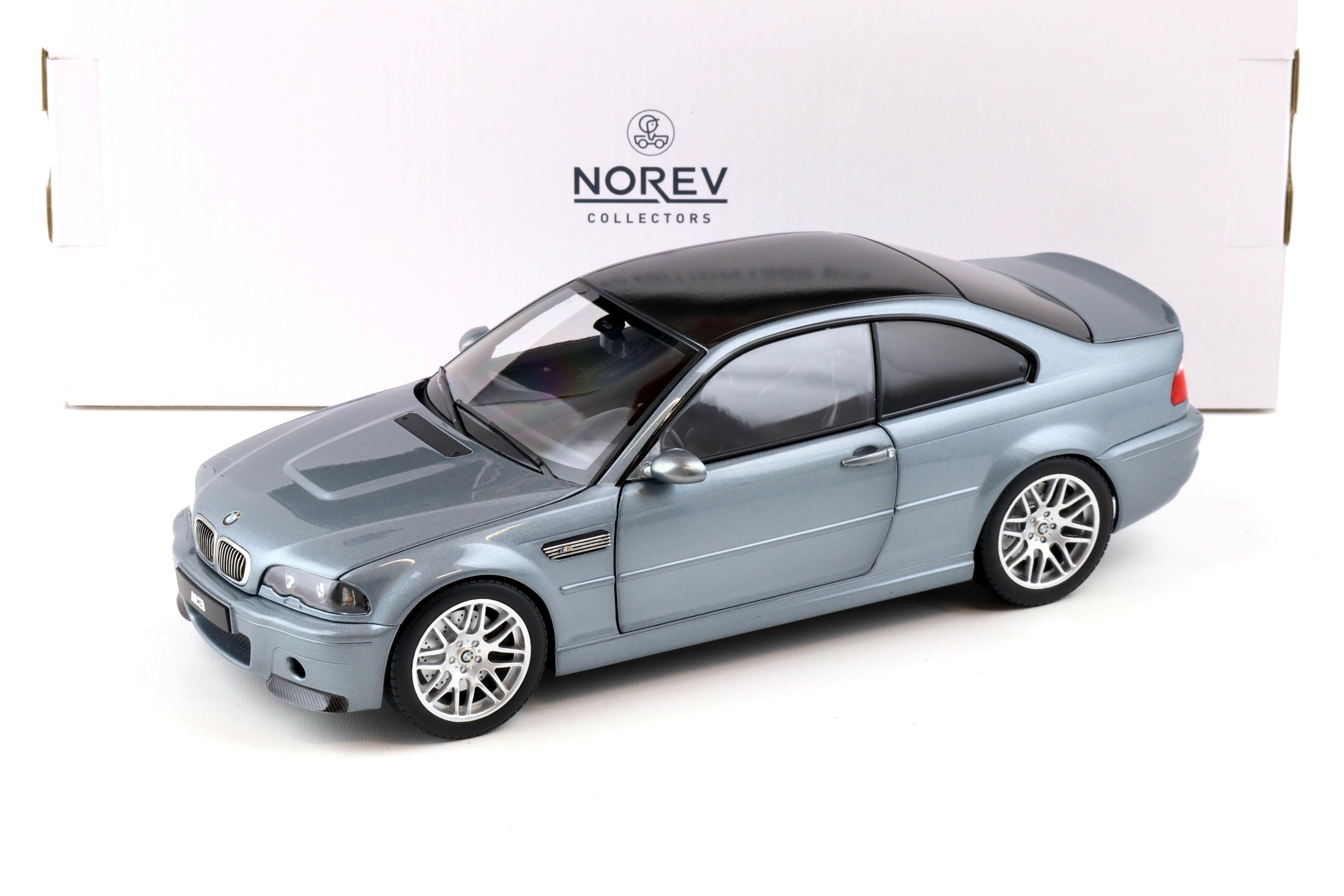 1:18 Norev BMW M3 CSL (E46) Coupe 2003 grey metallic - Limited 1000 pcs.