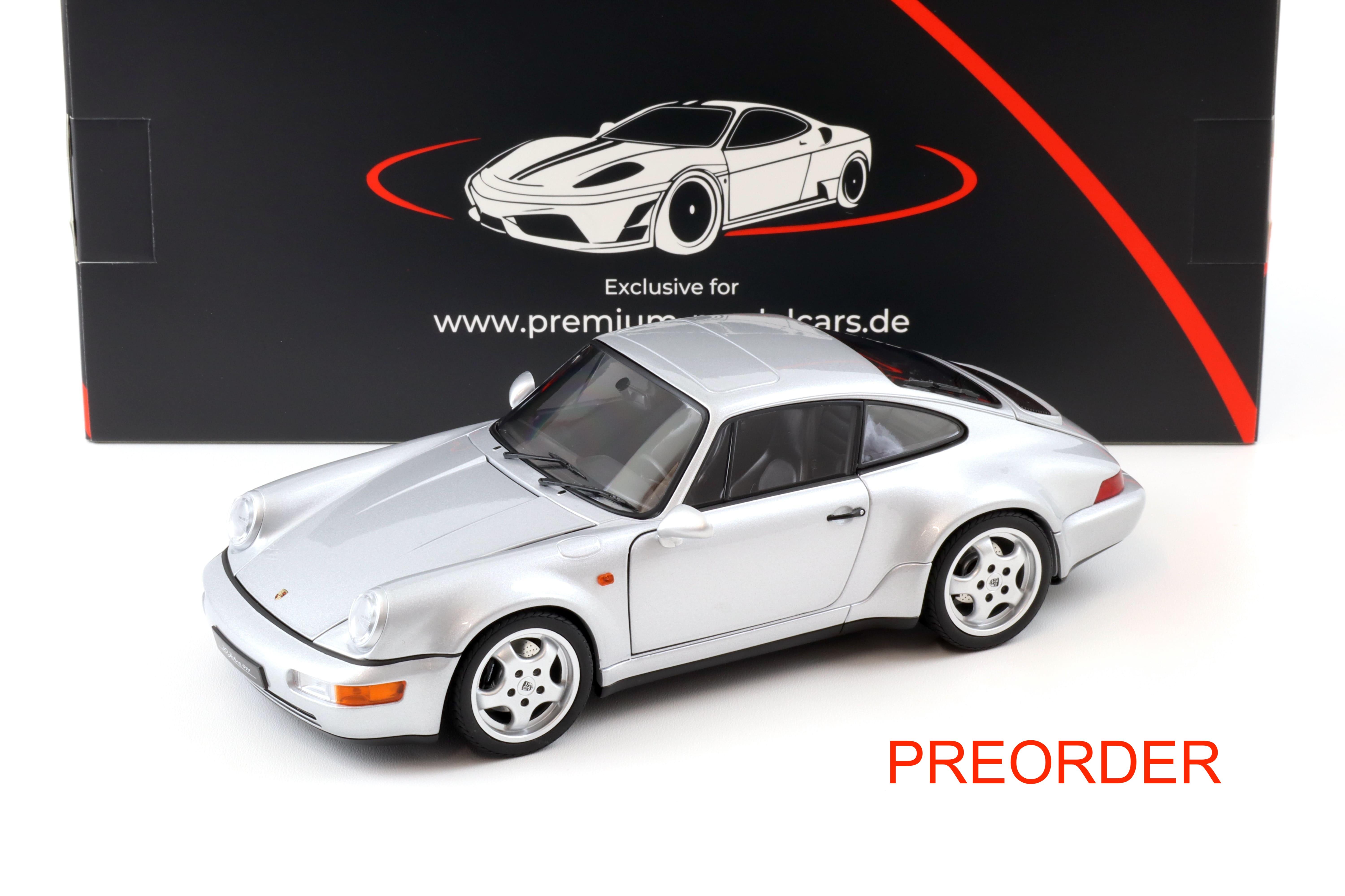 PREORDER 1:18 Norev Porsche 911 964 Carrera 4 WTL 30 Jahre 911 Polar silver - Limited 999 pcs.