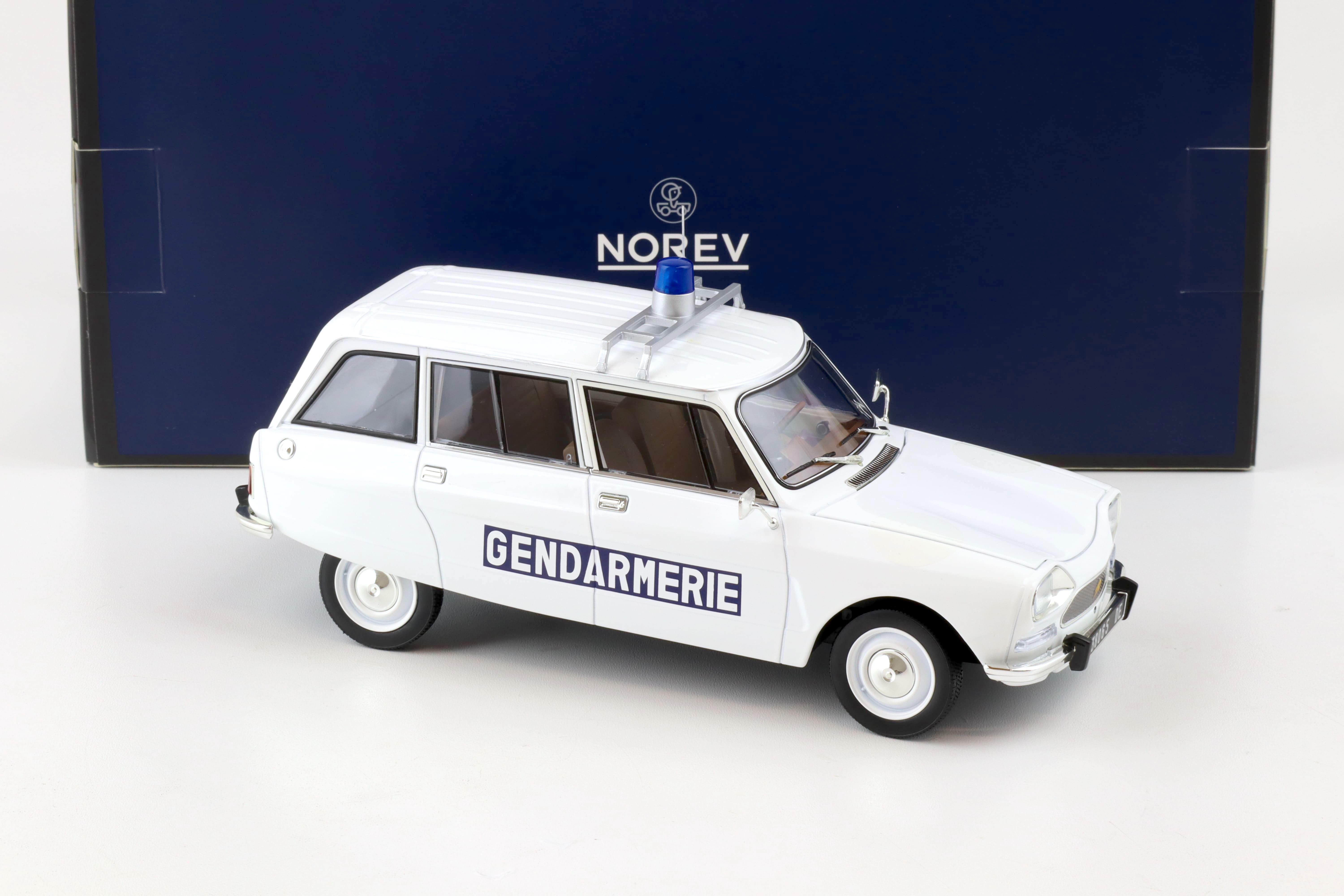 1:18 Norev Citroen Ami 8 Break 1975 Gendarmerie white - Limited 200 pcs.
