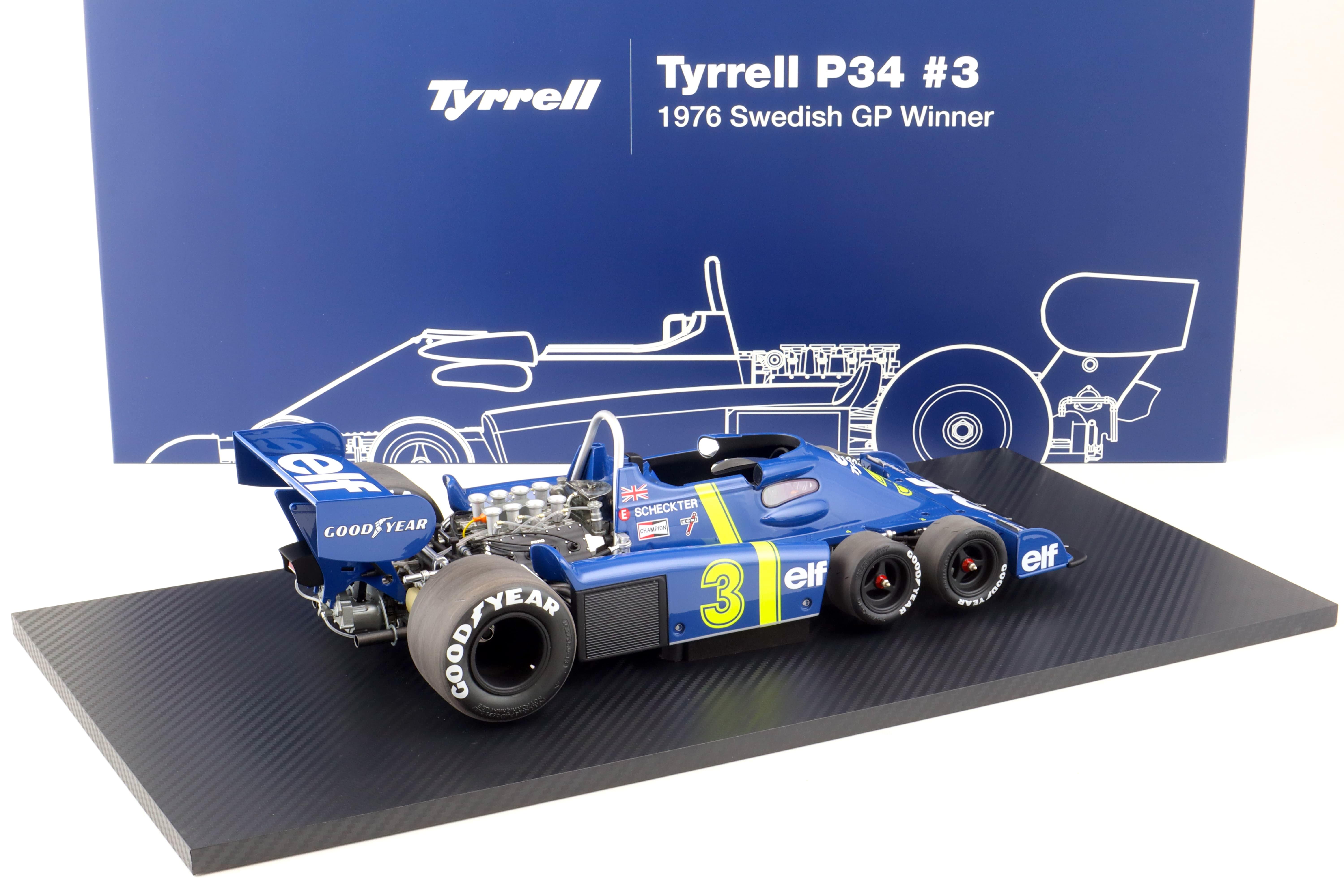 1:12 TSM Model Tyrrell P34 #3 Swedish GP Winner 1976 Scheckter TSM120006