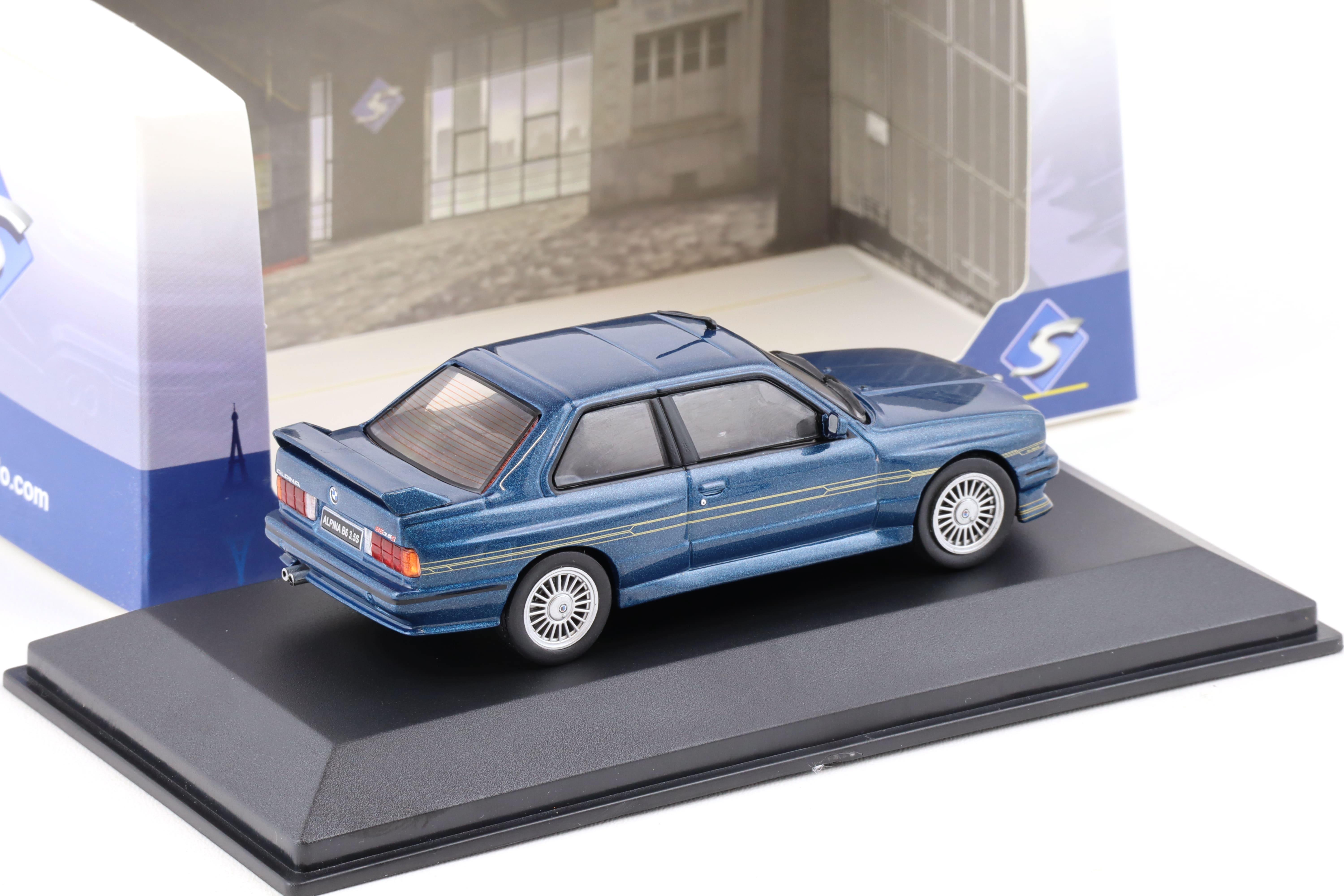1:43 Solido BMW M3 E30 Alpina B6 3.5S Coupe blue metallic 1989