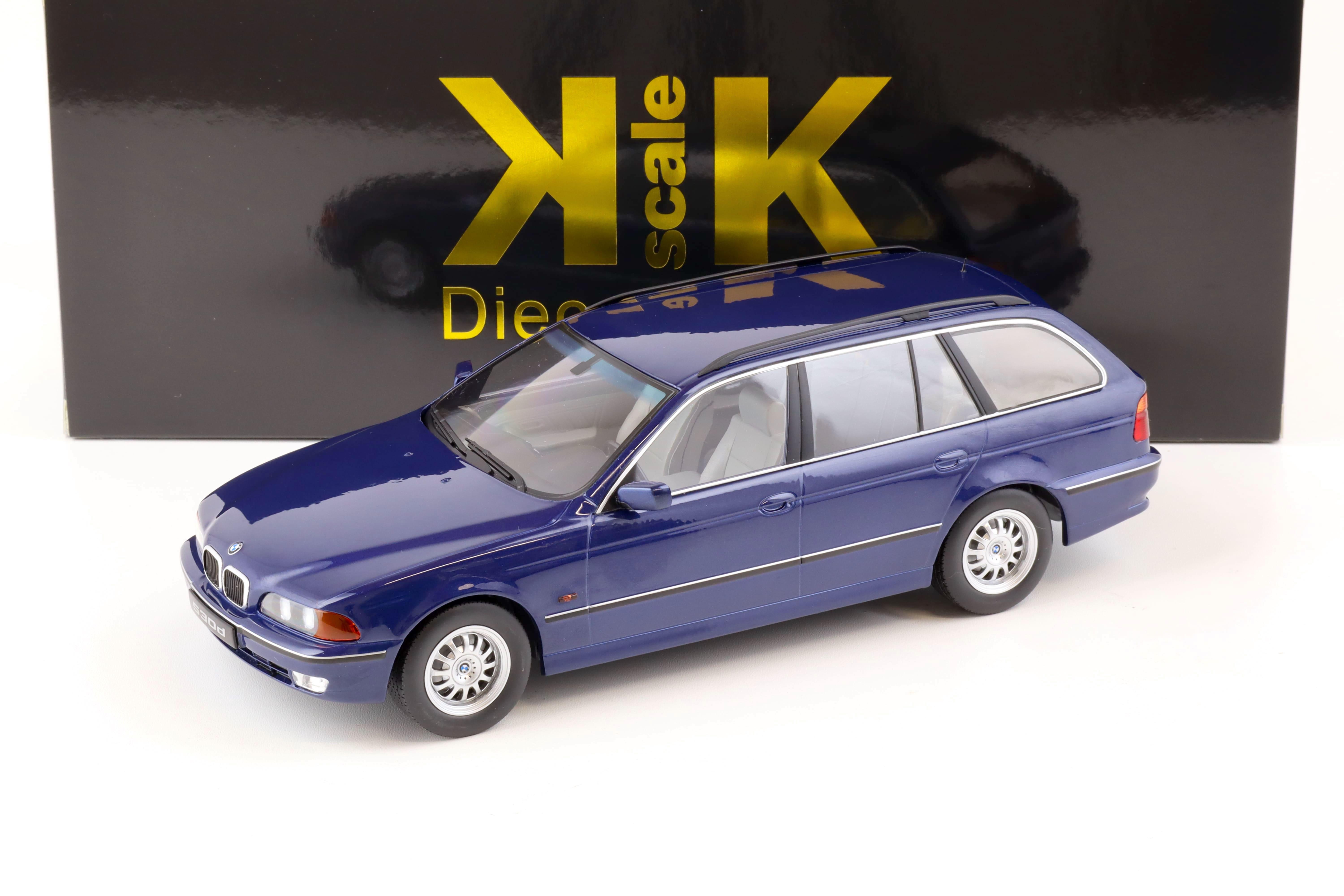 1:18 KK-Scale BMW 5er 530d E39 Touring blue-metallic 1997