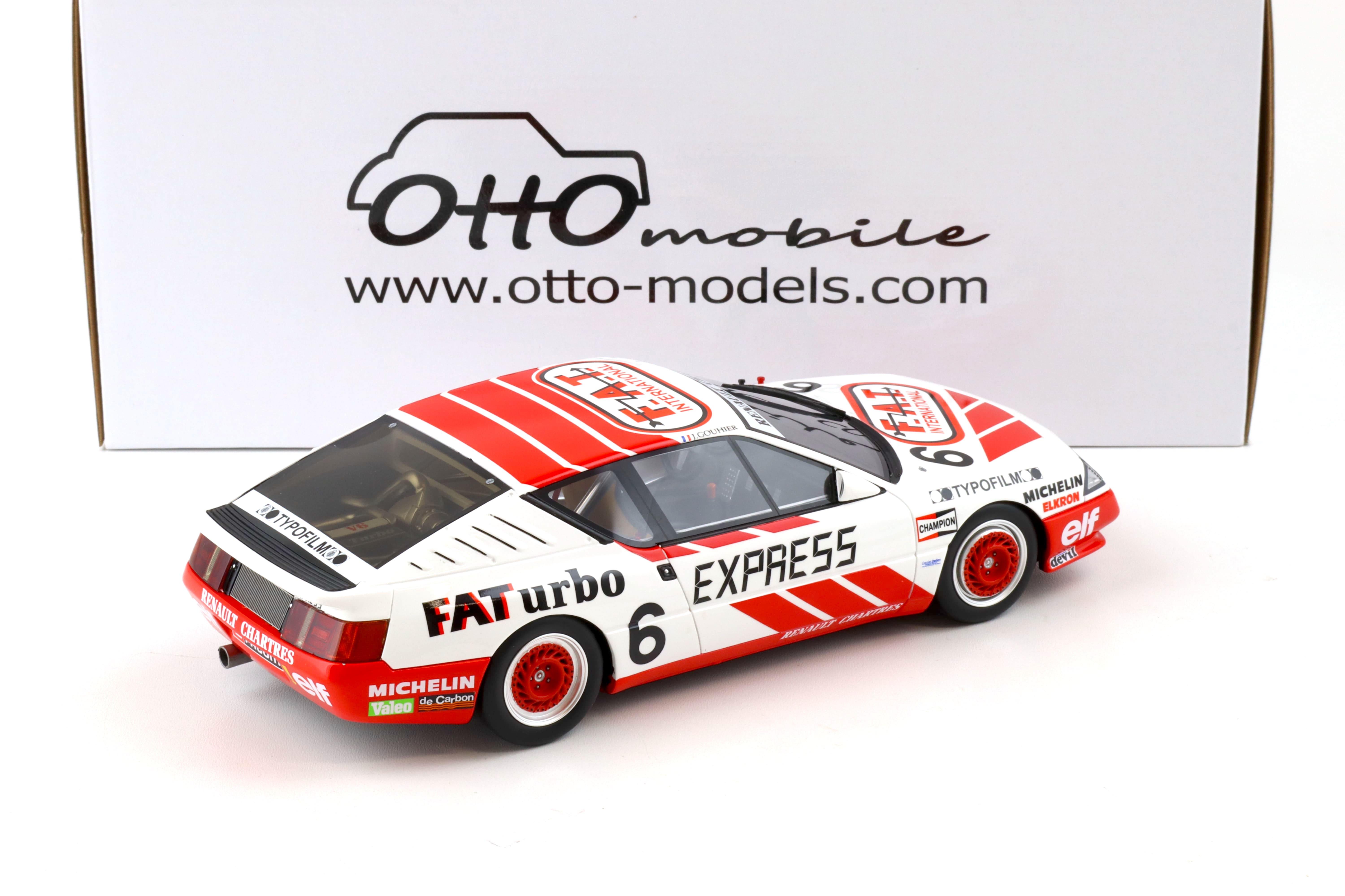 1:18 OTTO mobile OT1022 Renault Alpine GTA Europe Cup white J.Gouhier 1987