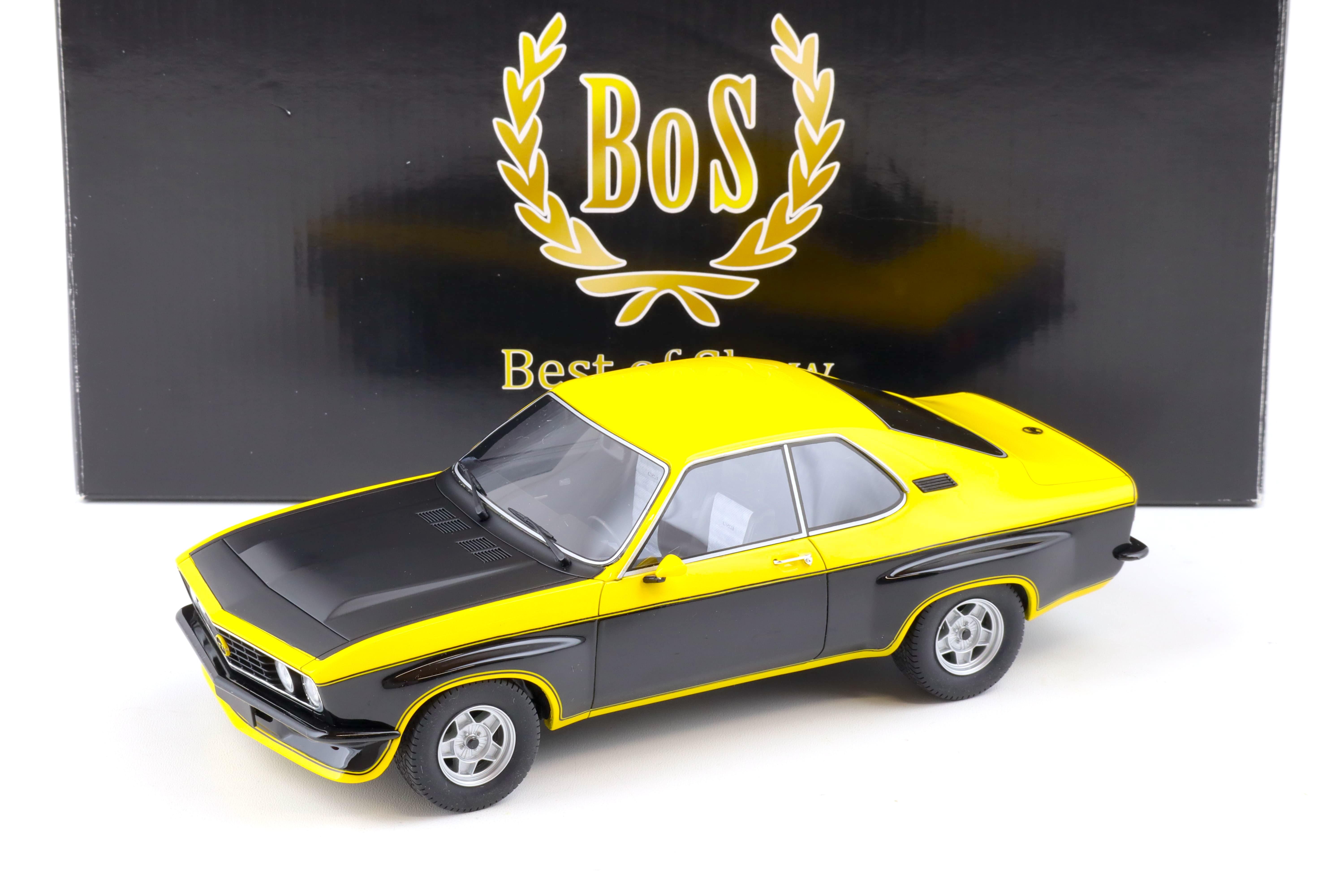 1:18 BOS-Models Opel Manta TE 2800 Coupe yellow/ black BOS068