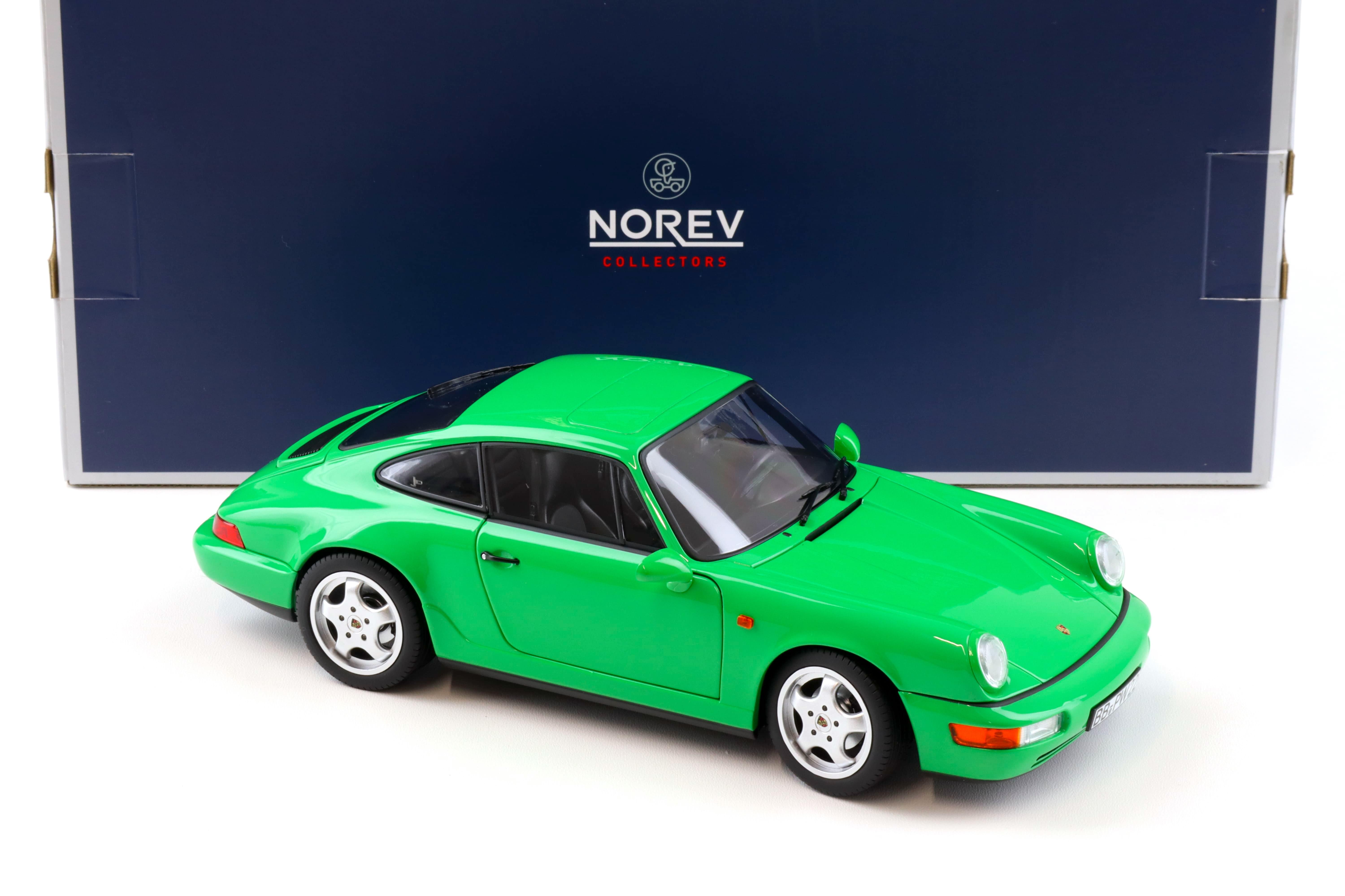 1:18 Norev Porsche 911 (964) Carrera 4 Coupe 1990 Signal green - Limited 504 pcs.