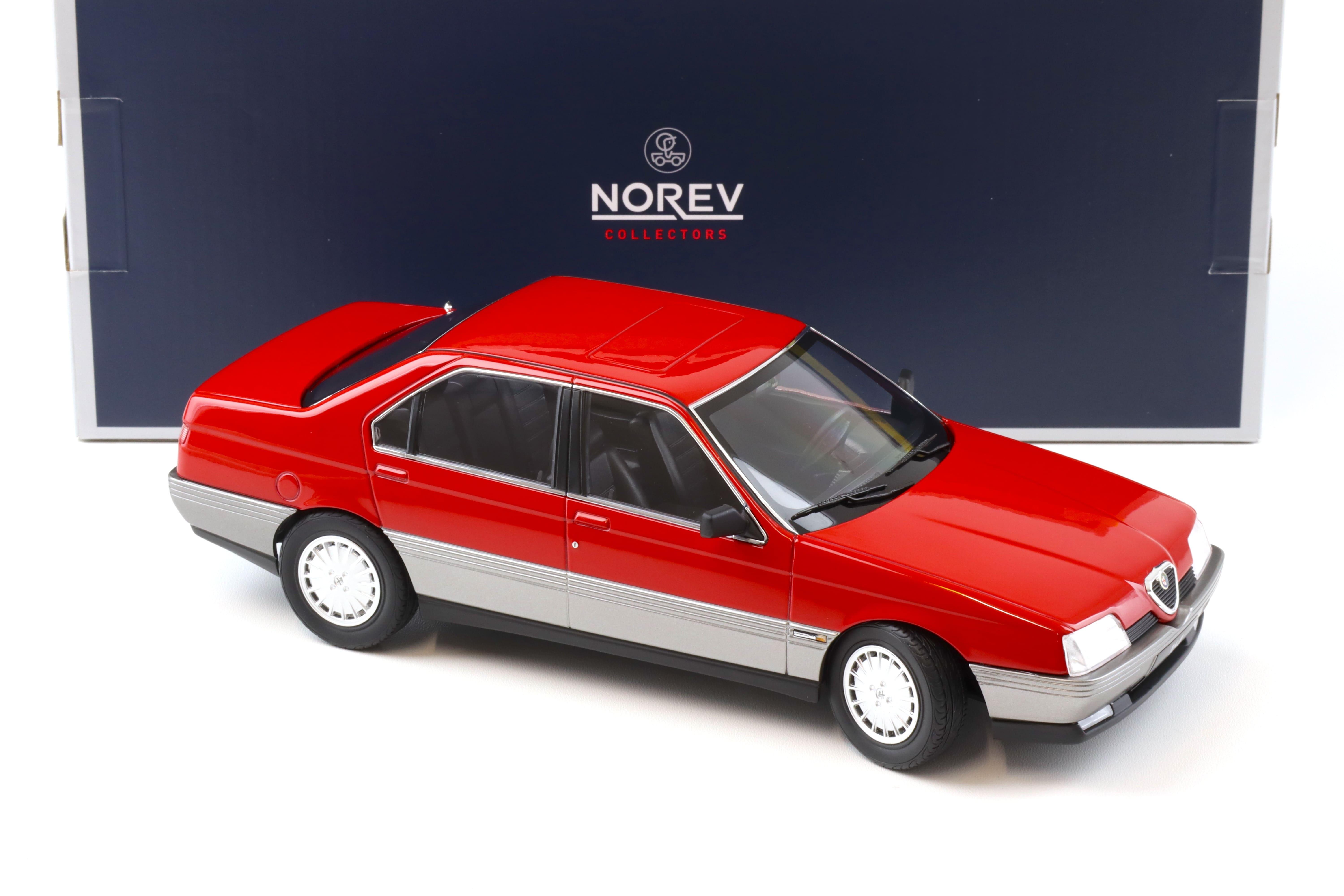 1:18 Norev Alfa Romeo 164 Limousine 1991 Rosso Alfa red/ grey metallic 