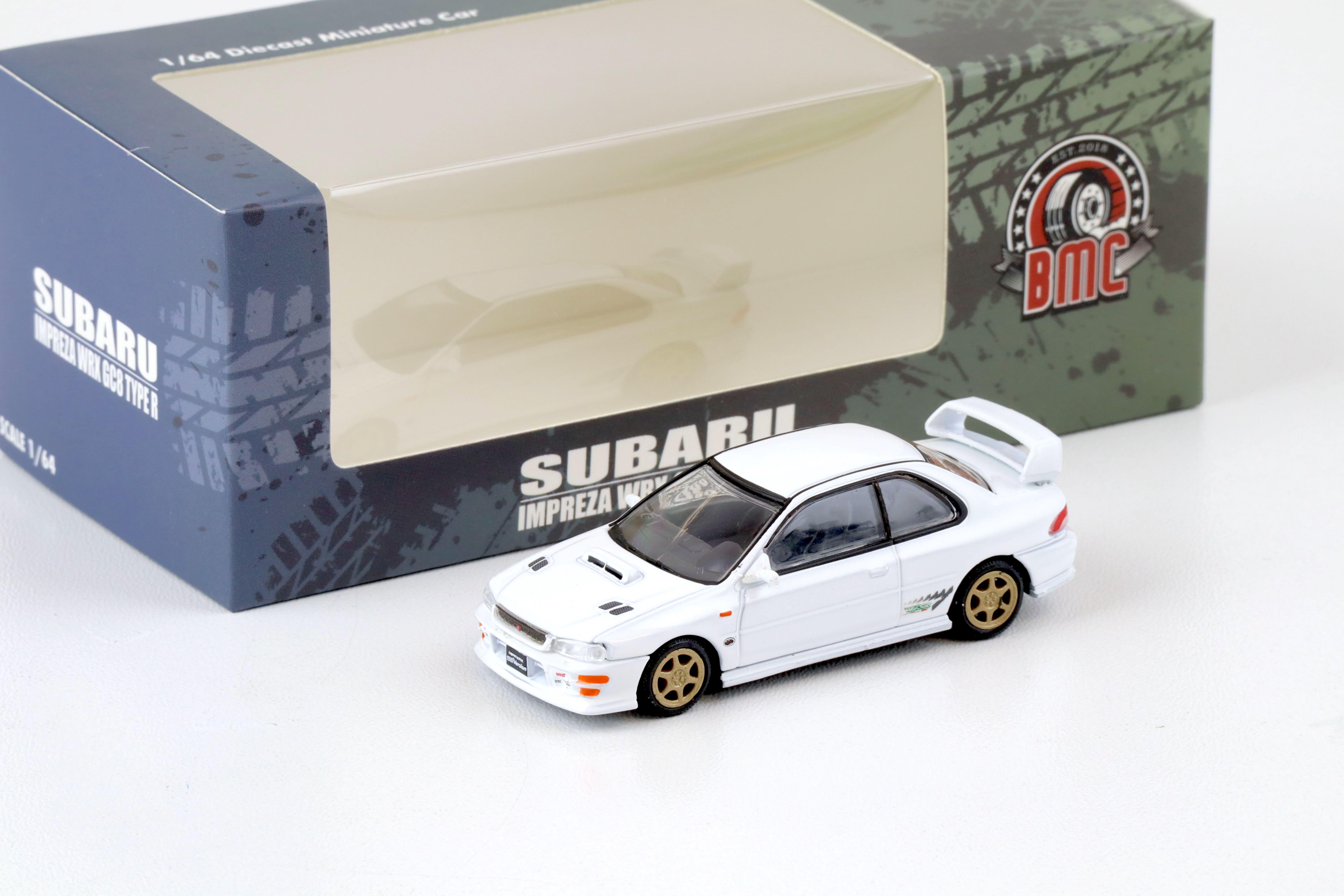 1:64 BMC BM Creations Subaru Impreza WRX Type-R 3-6 Gen. LHD white + parts