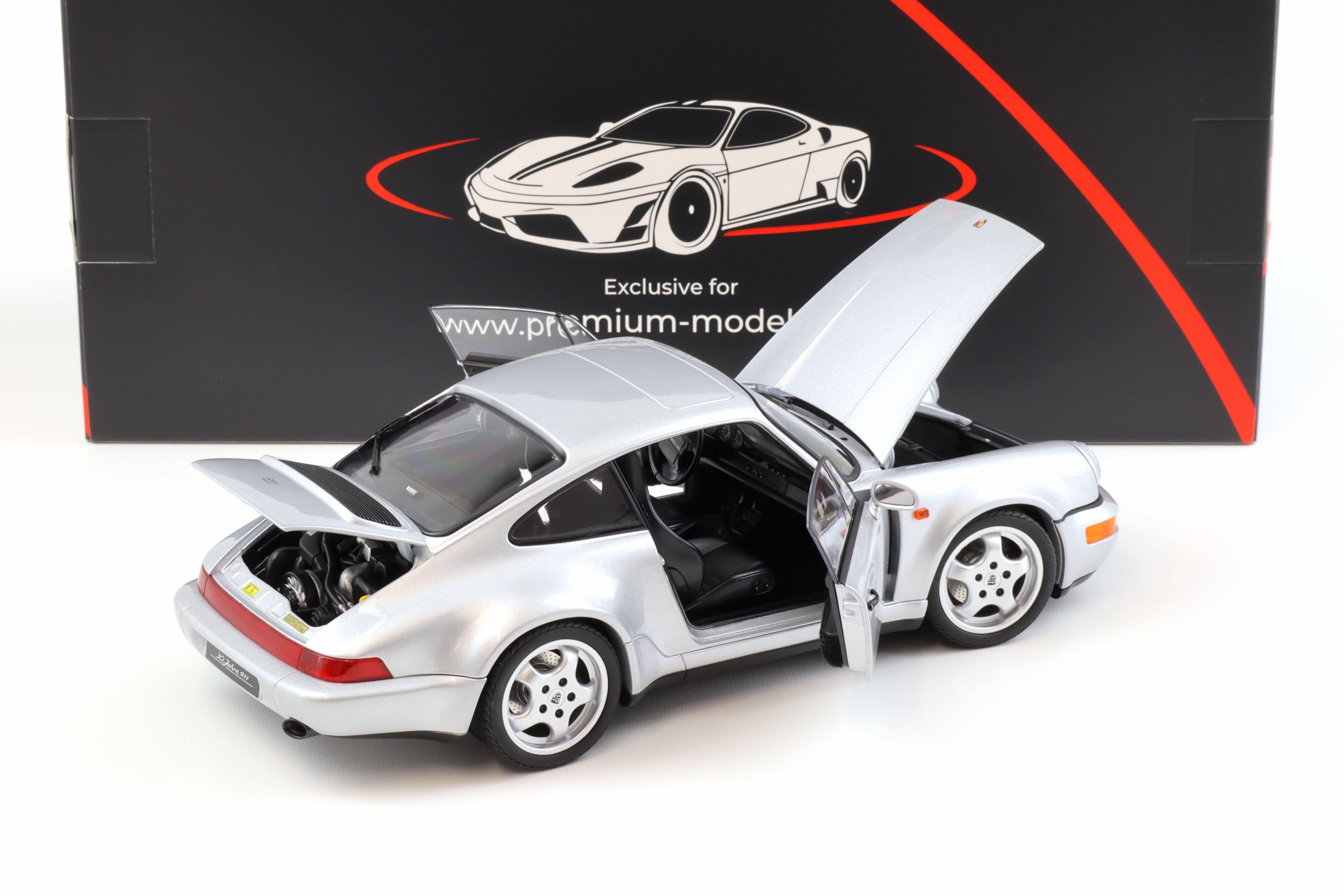 PREORDER 1:18 Norev Porsche 911 964 Carrera 4 WTL 30 Jahre 911 Polar silver - Limited 999 pcs.