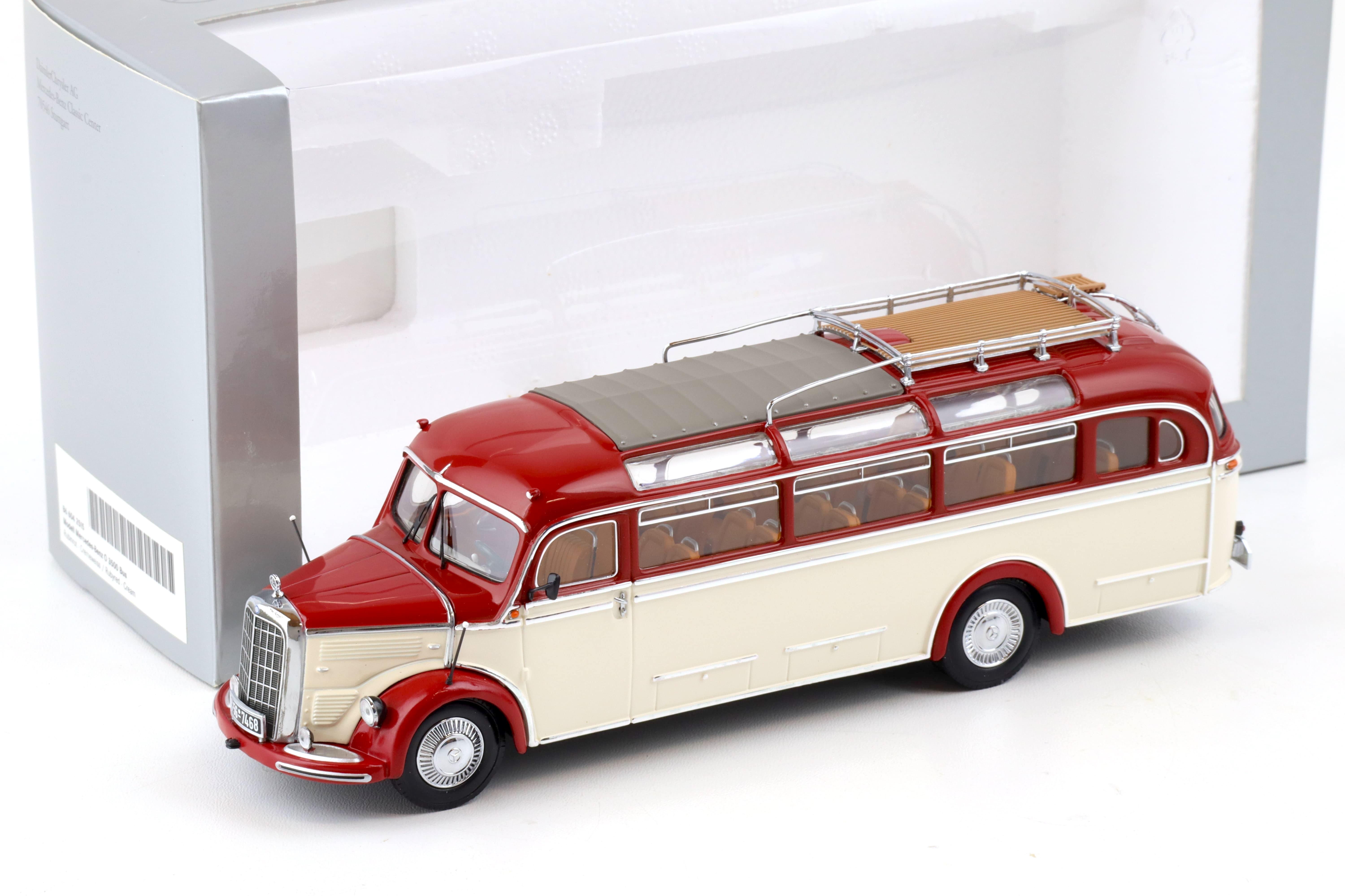 1:43 Minichamps Mercedes O 3500 BUS Ruby red/ cream white DEALER VERSION
