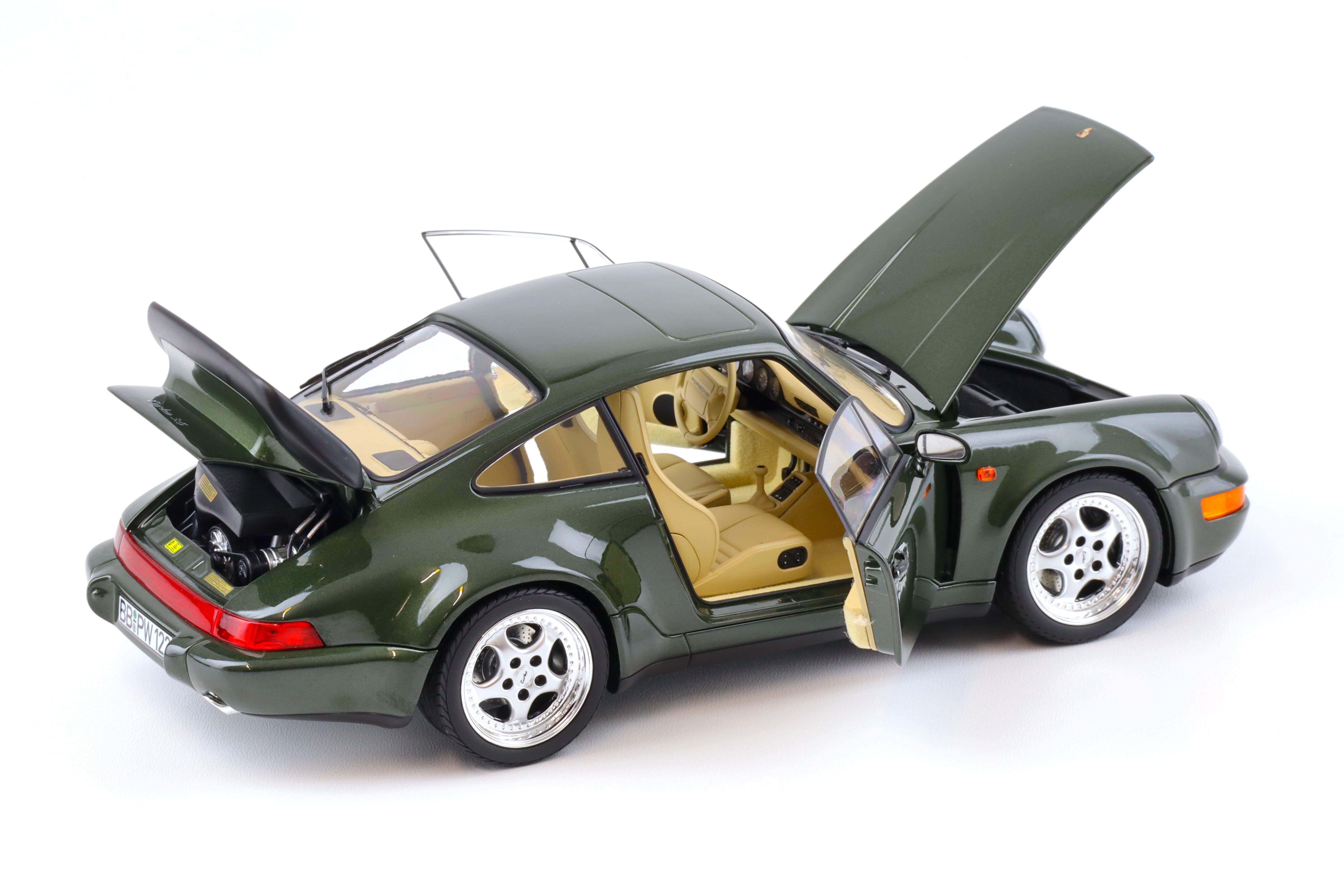 PREORDER 1:18 Norev Porsche 911 964 Turbo 3.6 Coupe 1993 Oak green metallic - Limited 999 pcs.