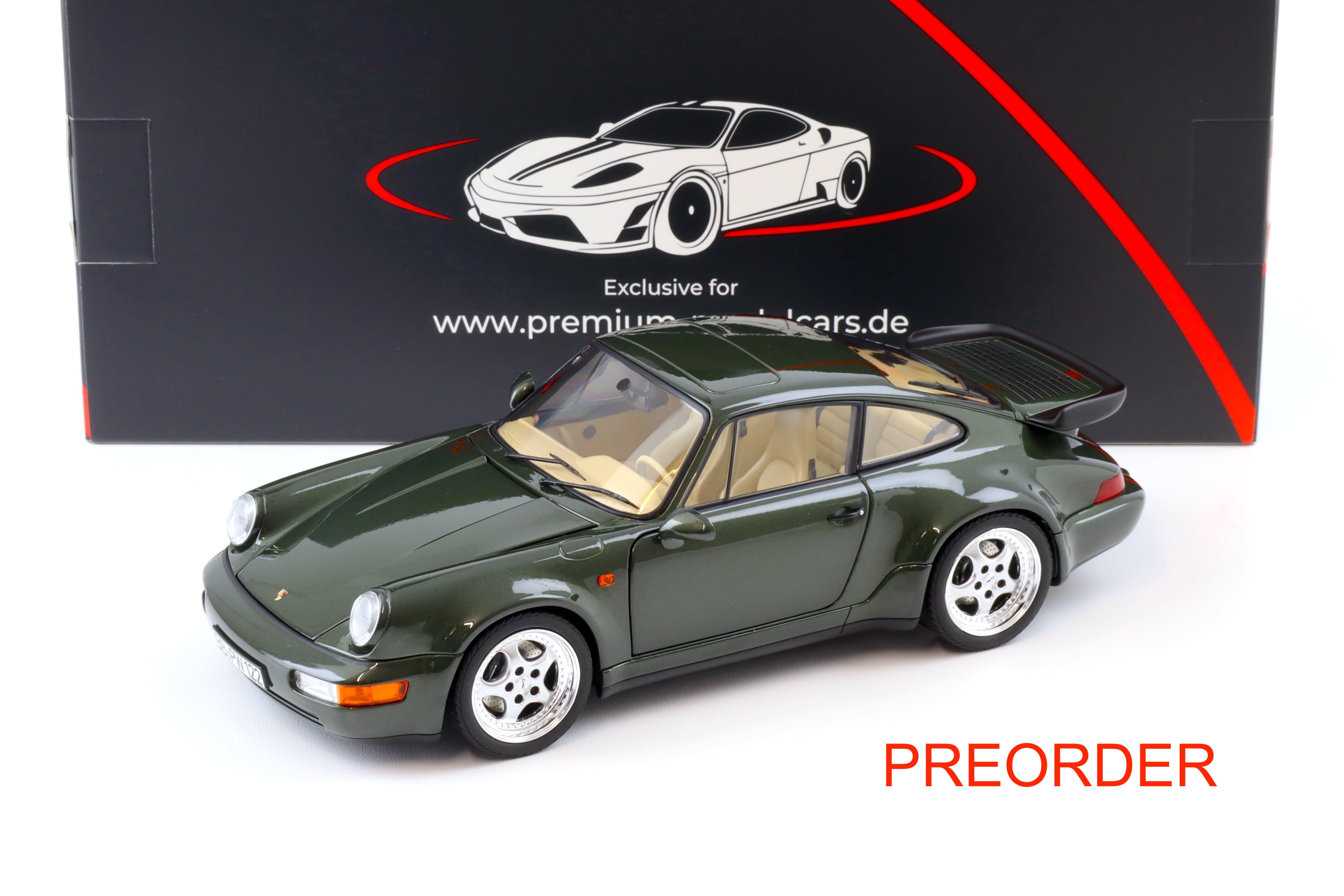 PREORDER 1:18 Norev Porsche 911 964 Turbo 3.6 Coupe 1993 Oak green metallic - Limited 999 pcs.