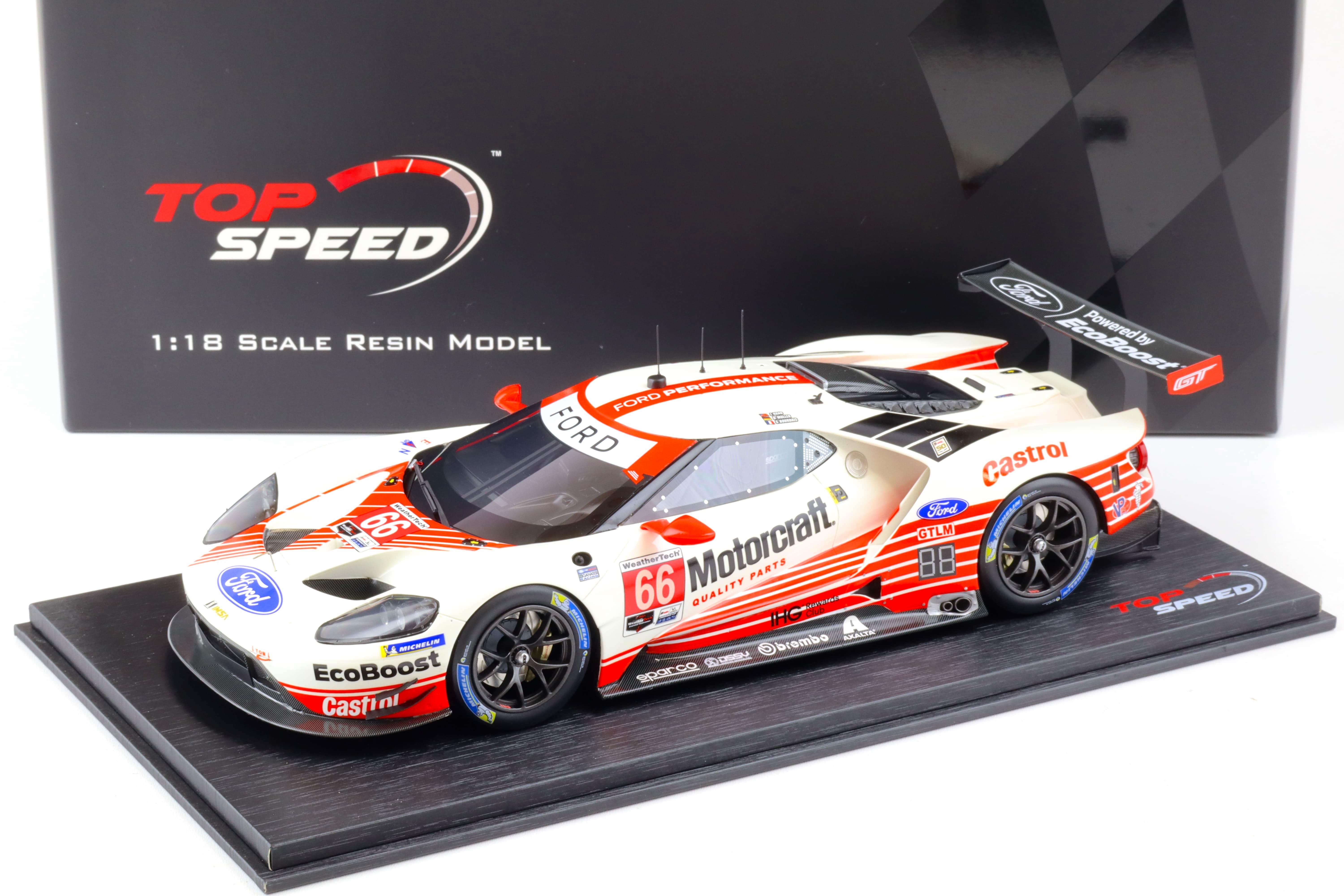 1:18 Top Speed Ford GT GTLM #66 Daytona 24h 2019 Chip Ganassi Team USA TS0227
