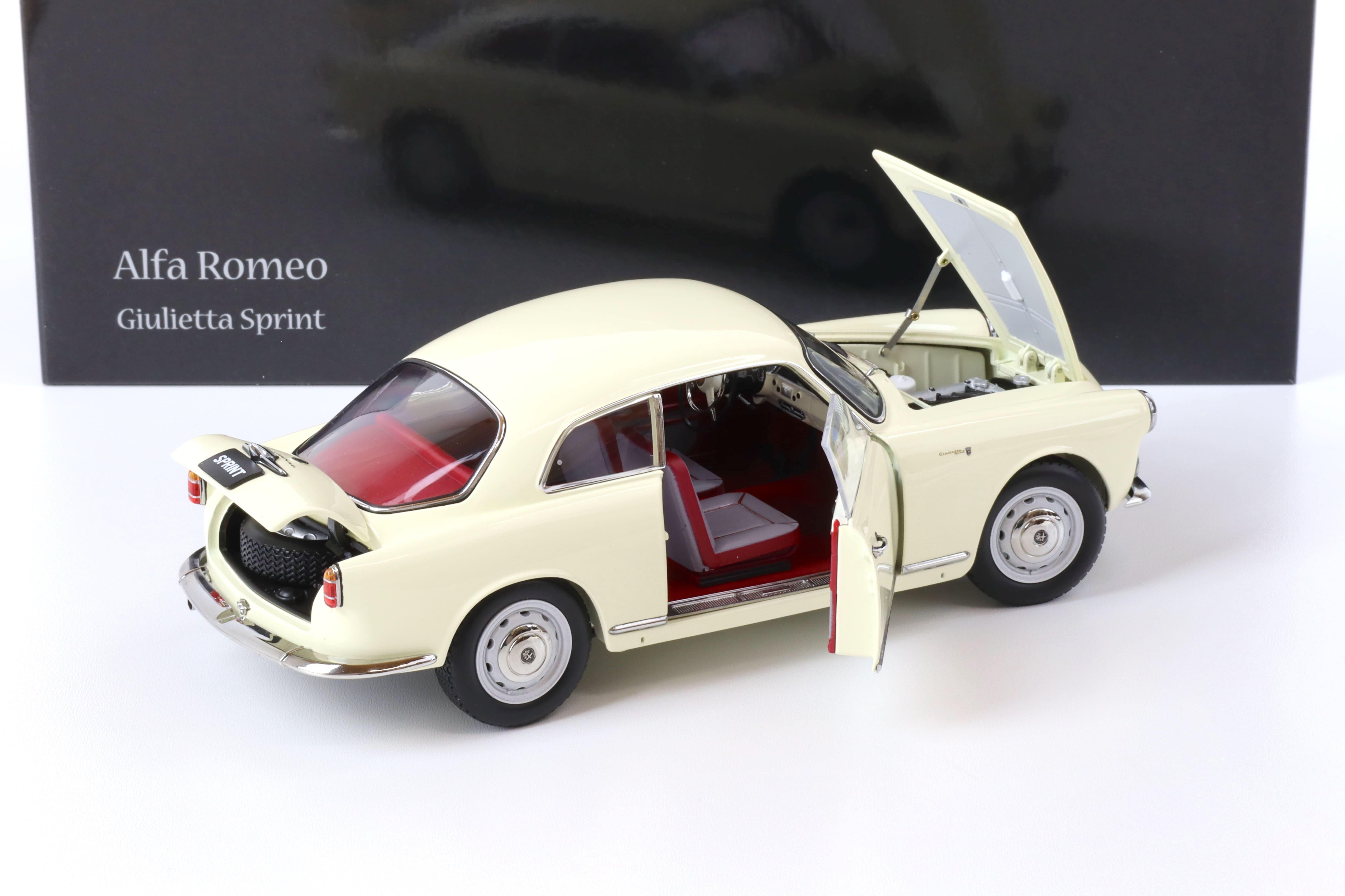 1:18 Kyosho 1954 Alfa Romeo Giulietta Sprint white 08957W