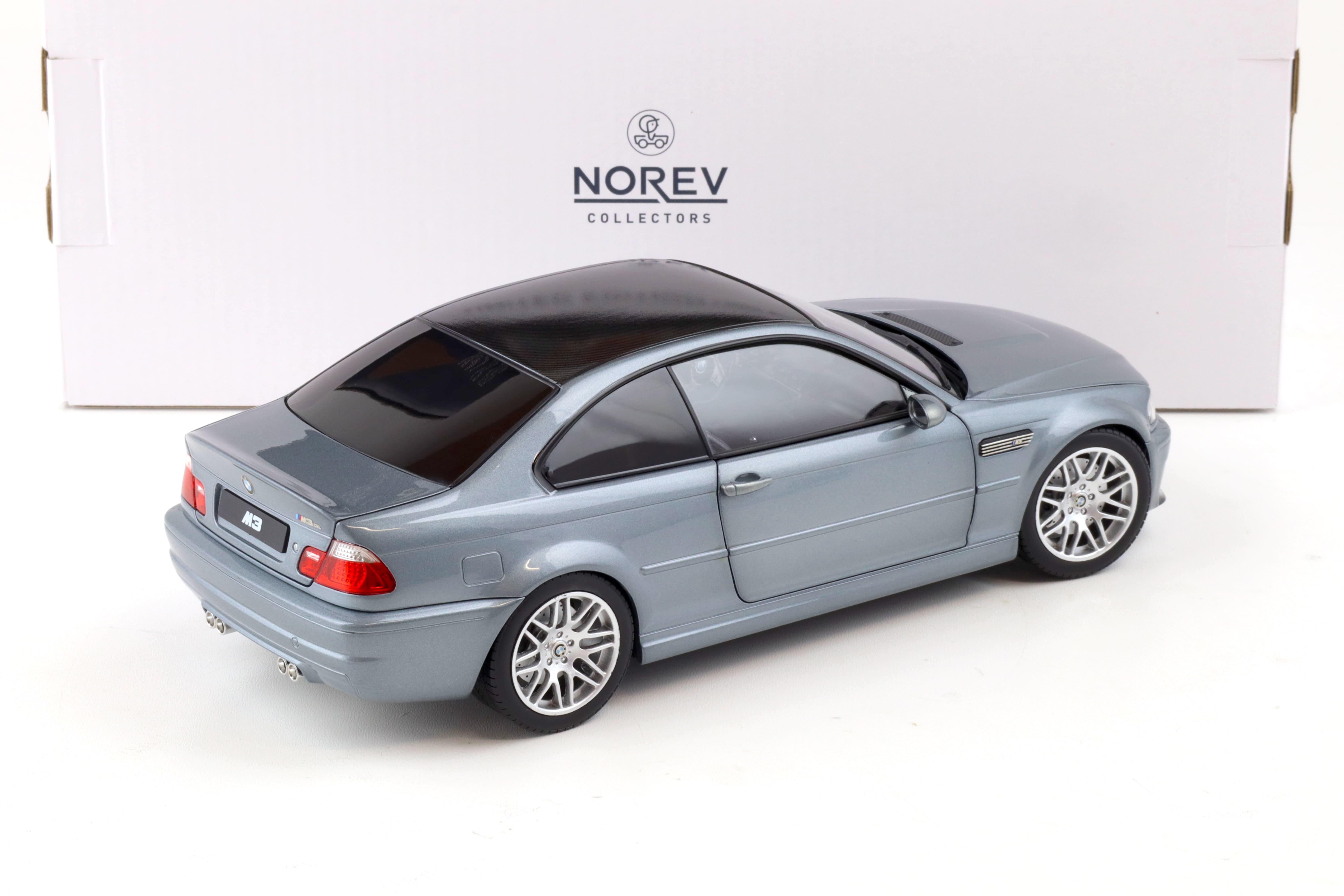 1:18 Norev BMW M3 CSL (E46) Coupe 2003 grey metallic - Limited 1000 pcs.