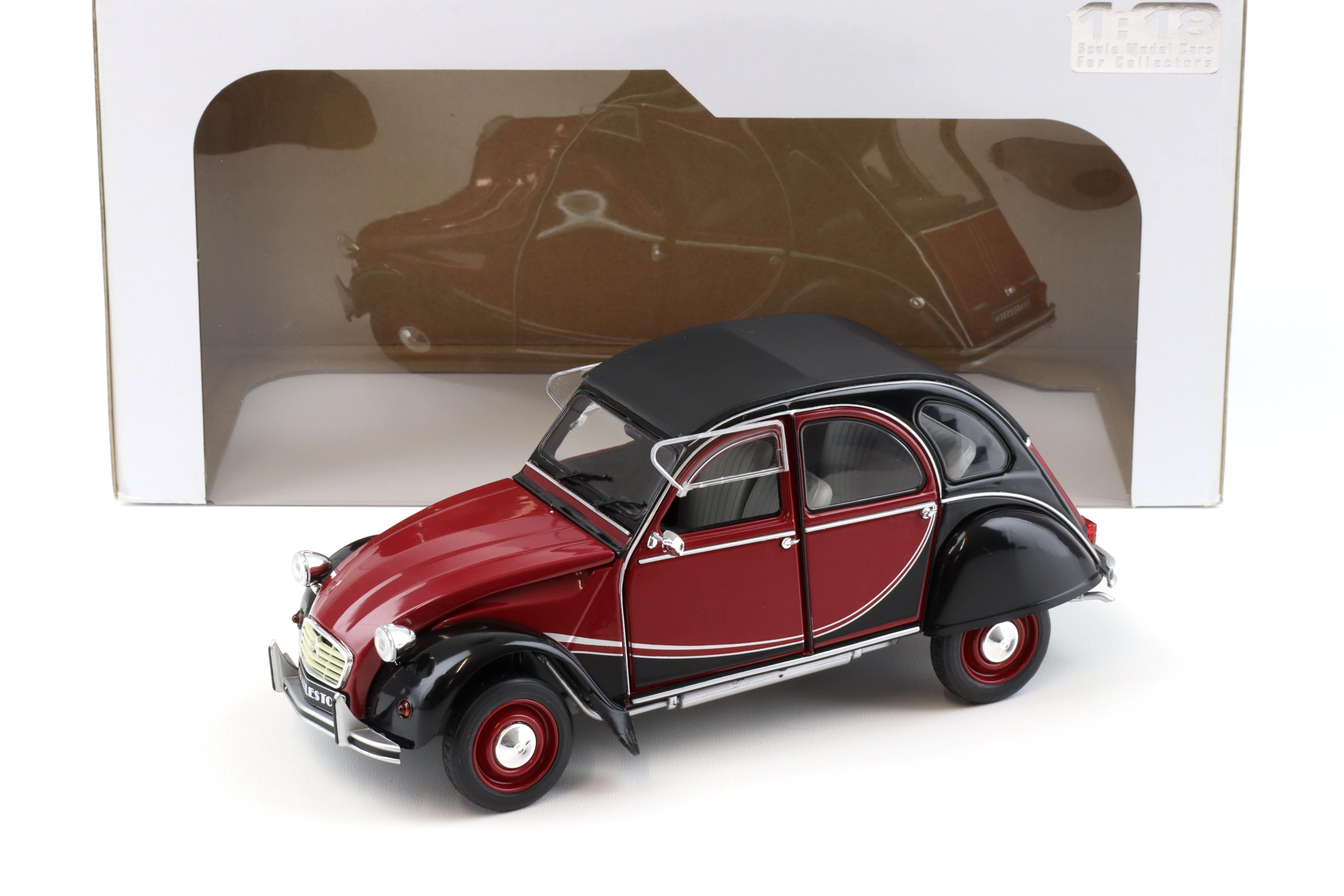 1:18 Solido Citroen 2CV 6 Charleston 1982 red/ black