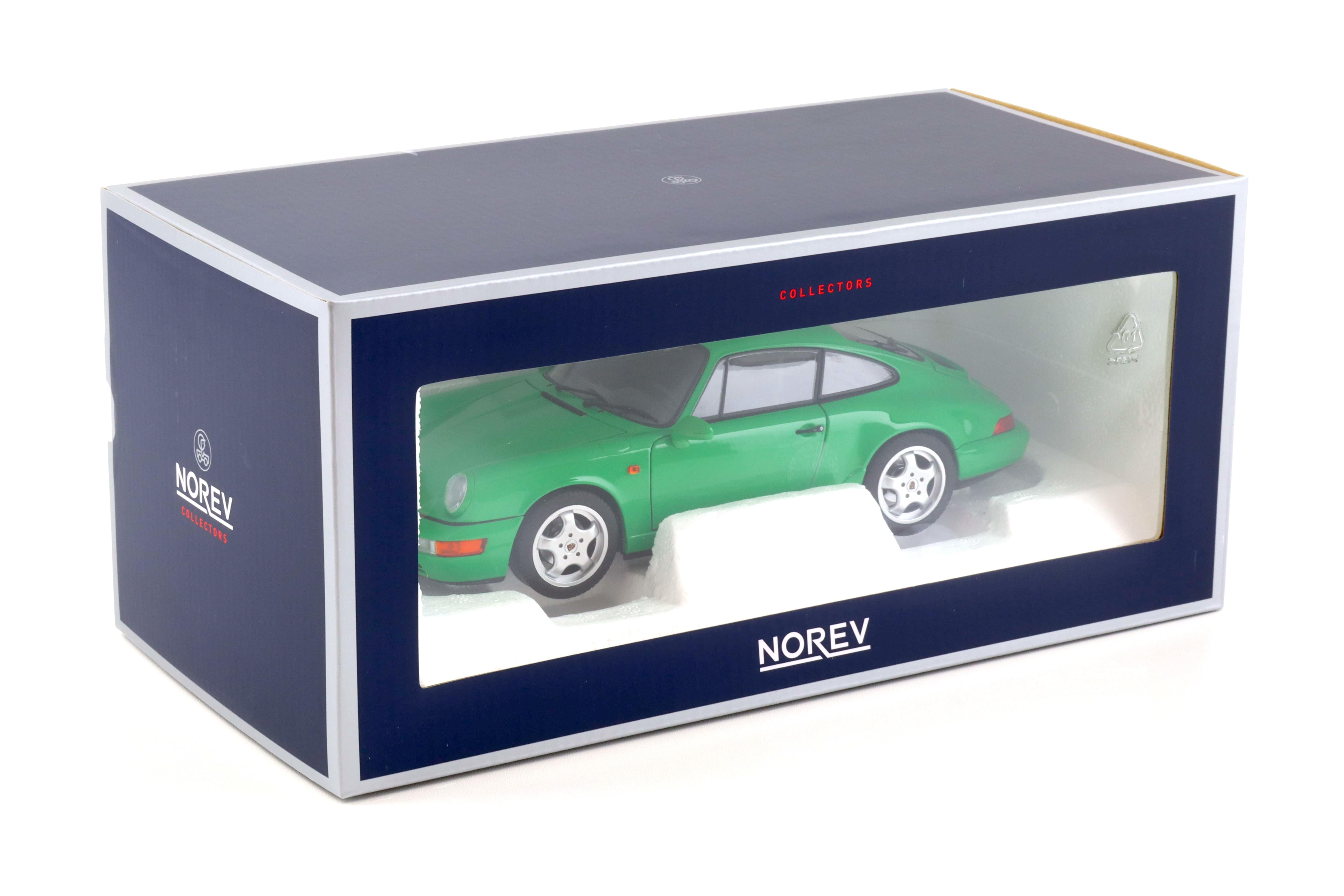1:18 Norev Porsche 911 (964) Carrera 4 Coupe 1990 Signal green - Limited 504 pcs.