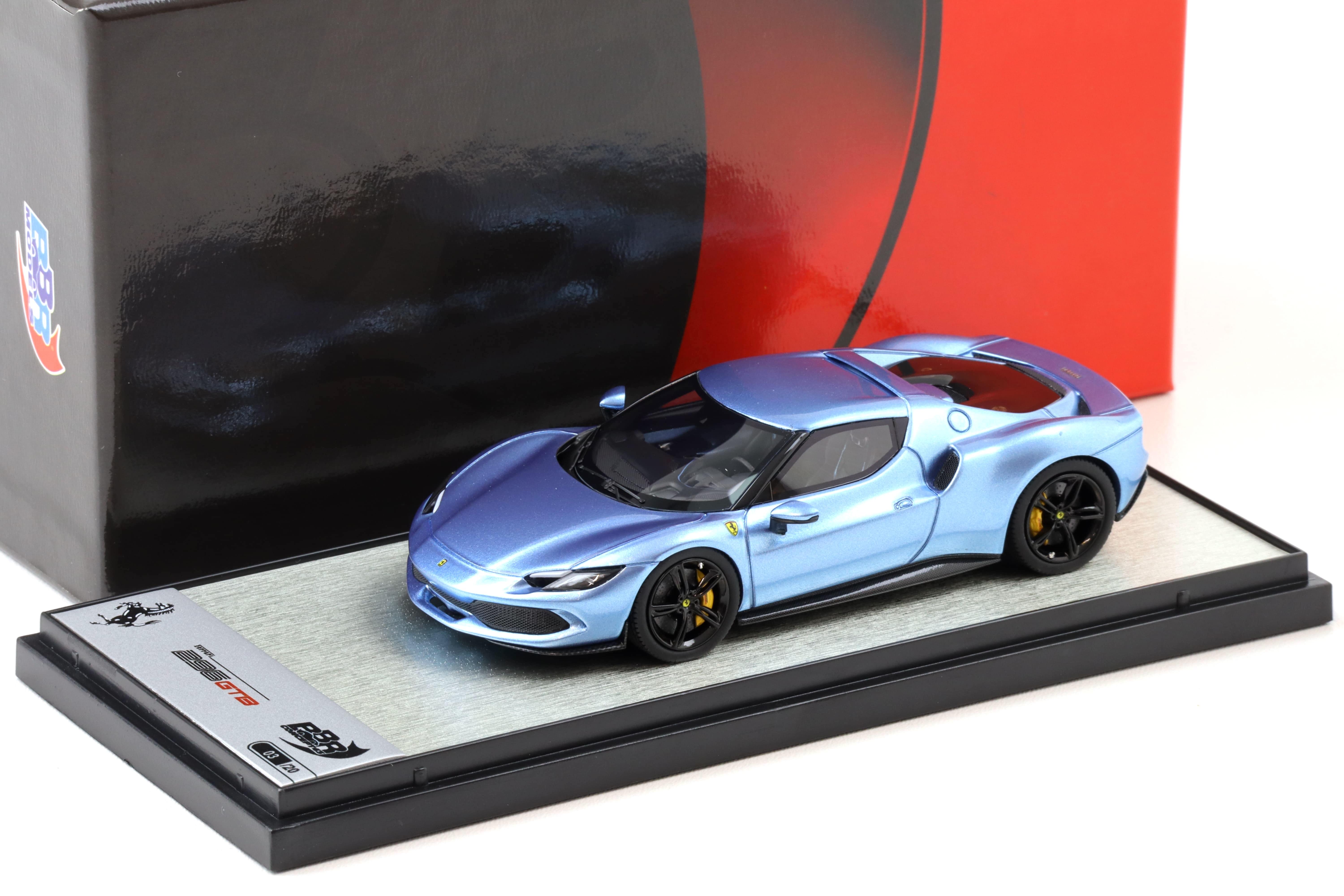 1:43 BBR Ferrari 296 GTB Azzurro California blue metallic - Limited 20 pcs.