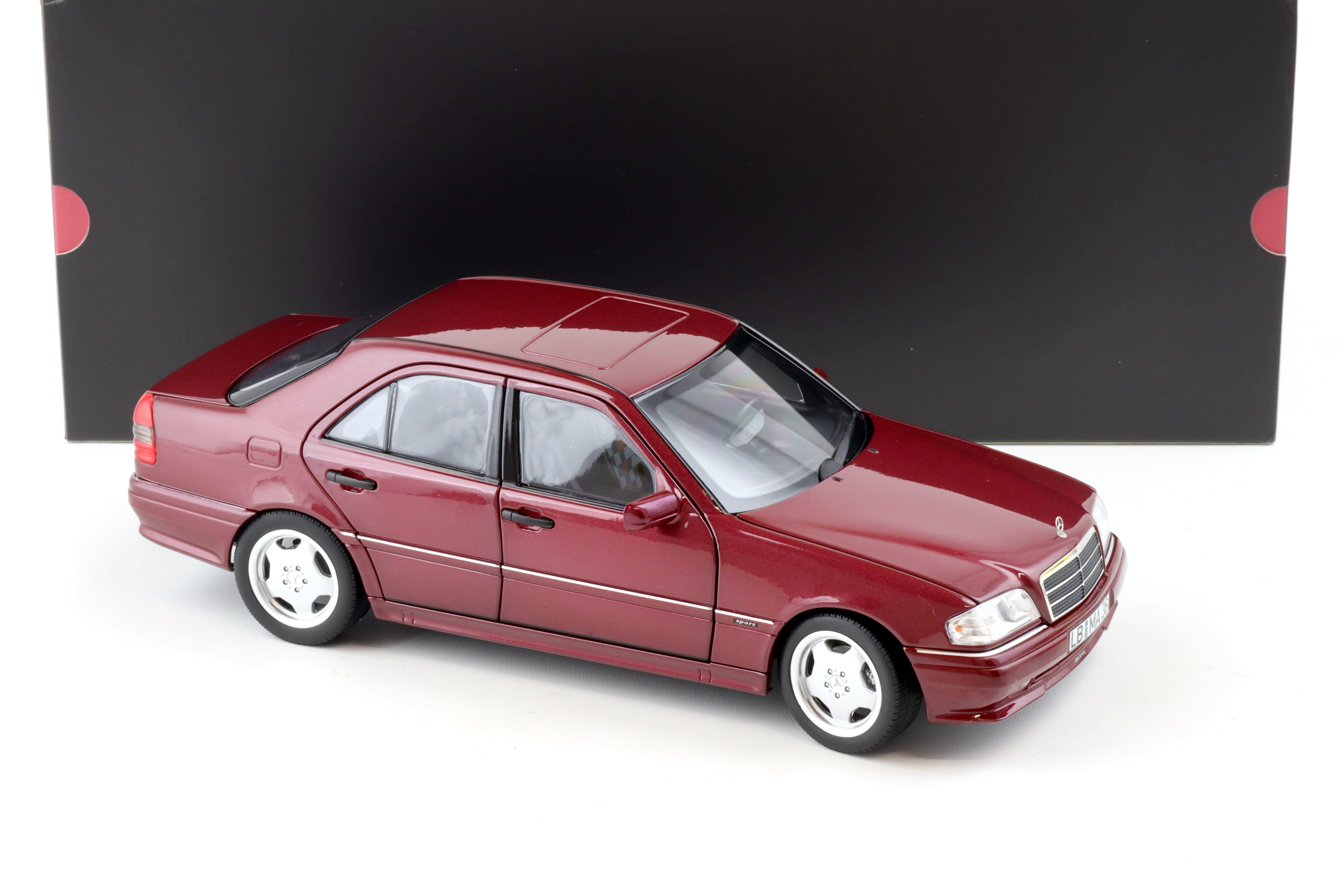 1:18 Norev Mercedes C36 AMG W202 Limousine almandine red DEALER VERSION