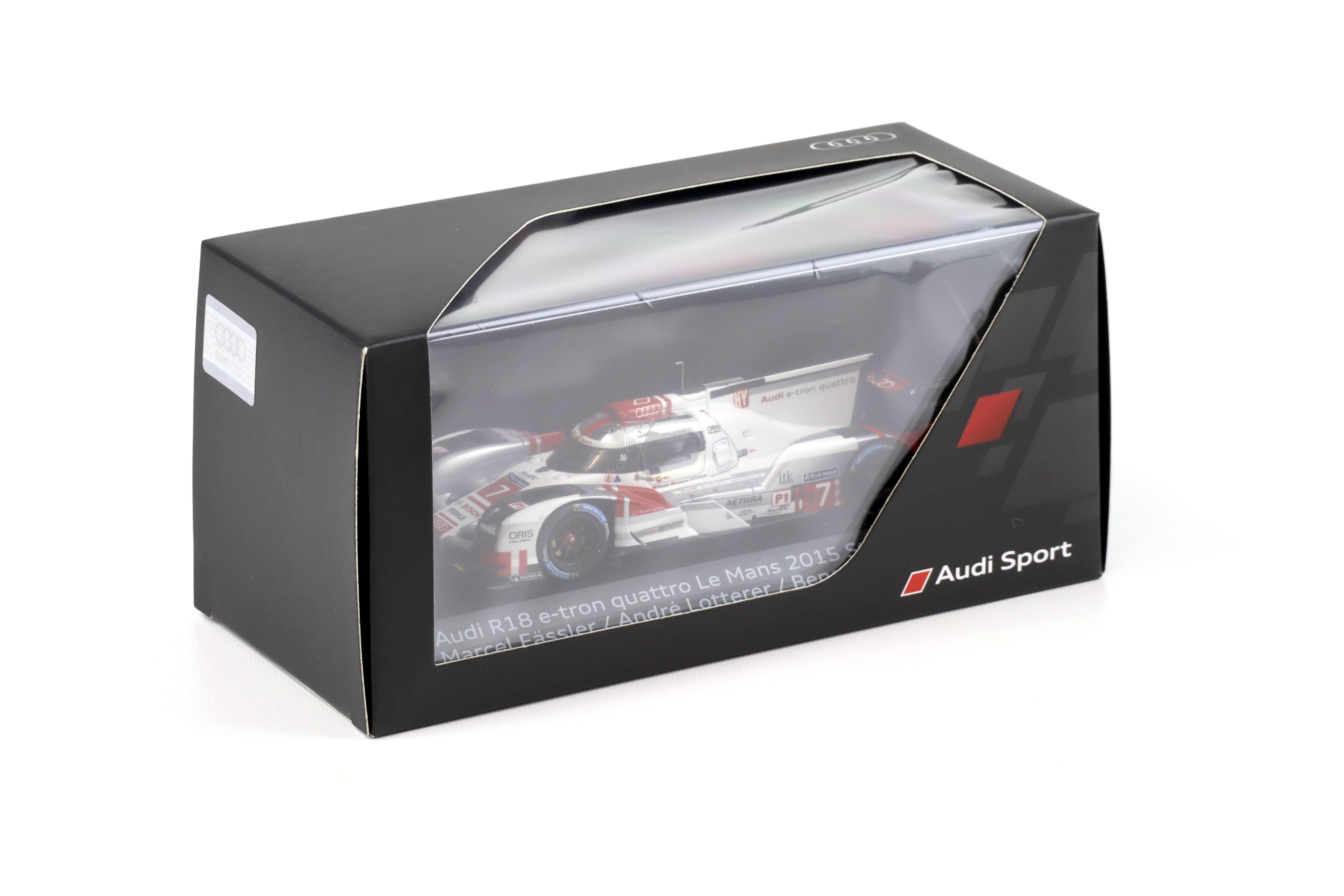 1:43 Spark Audi E18 e-tron quattro #7 Le Mans 2015 Fässler/ Lotterer DEALER VERSION