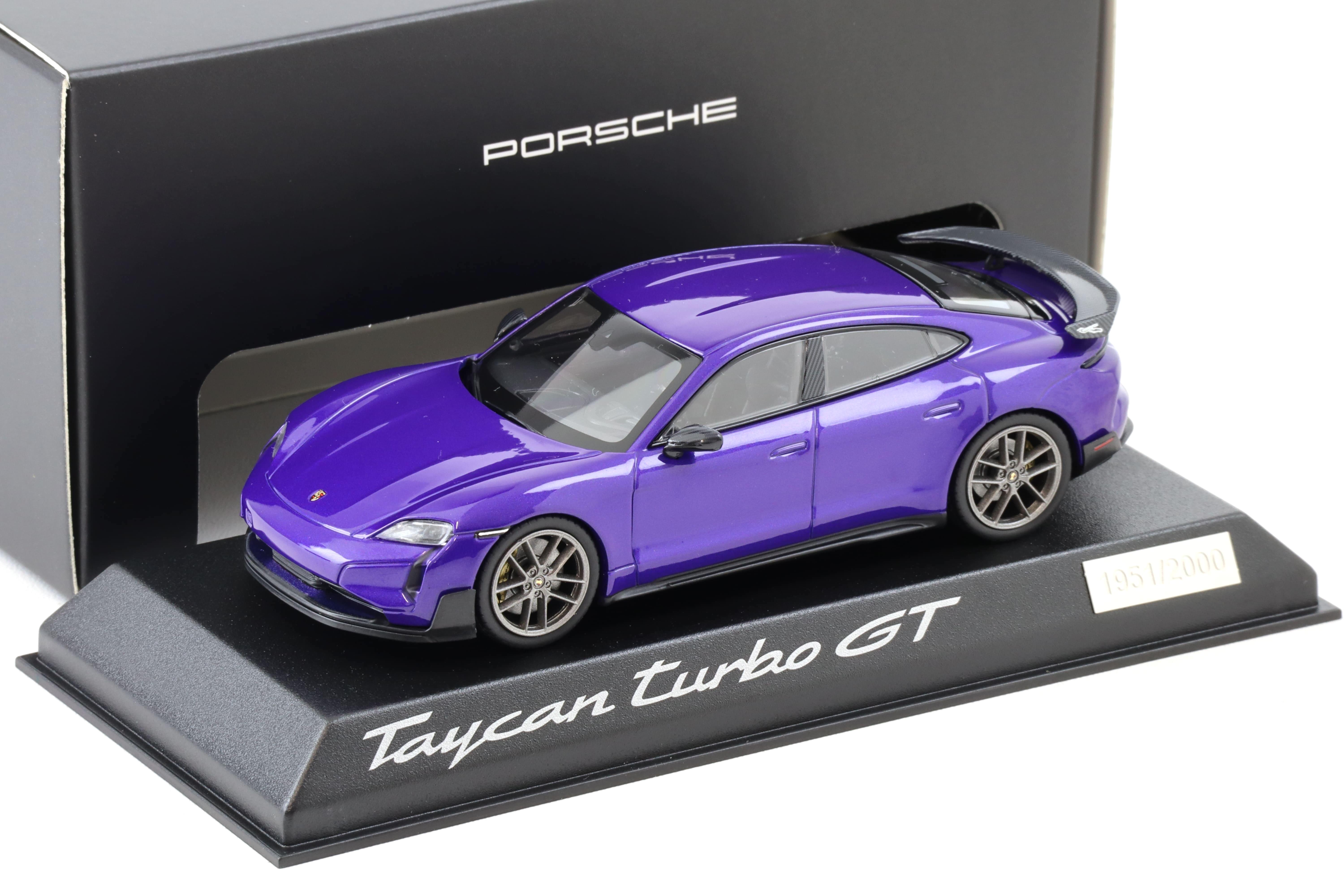 1:43 Norev Porsche Taycan Turbo GT Weissach Package purple sky metallic WAP DEALER
