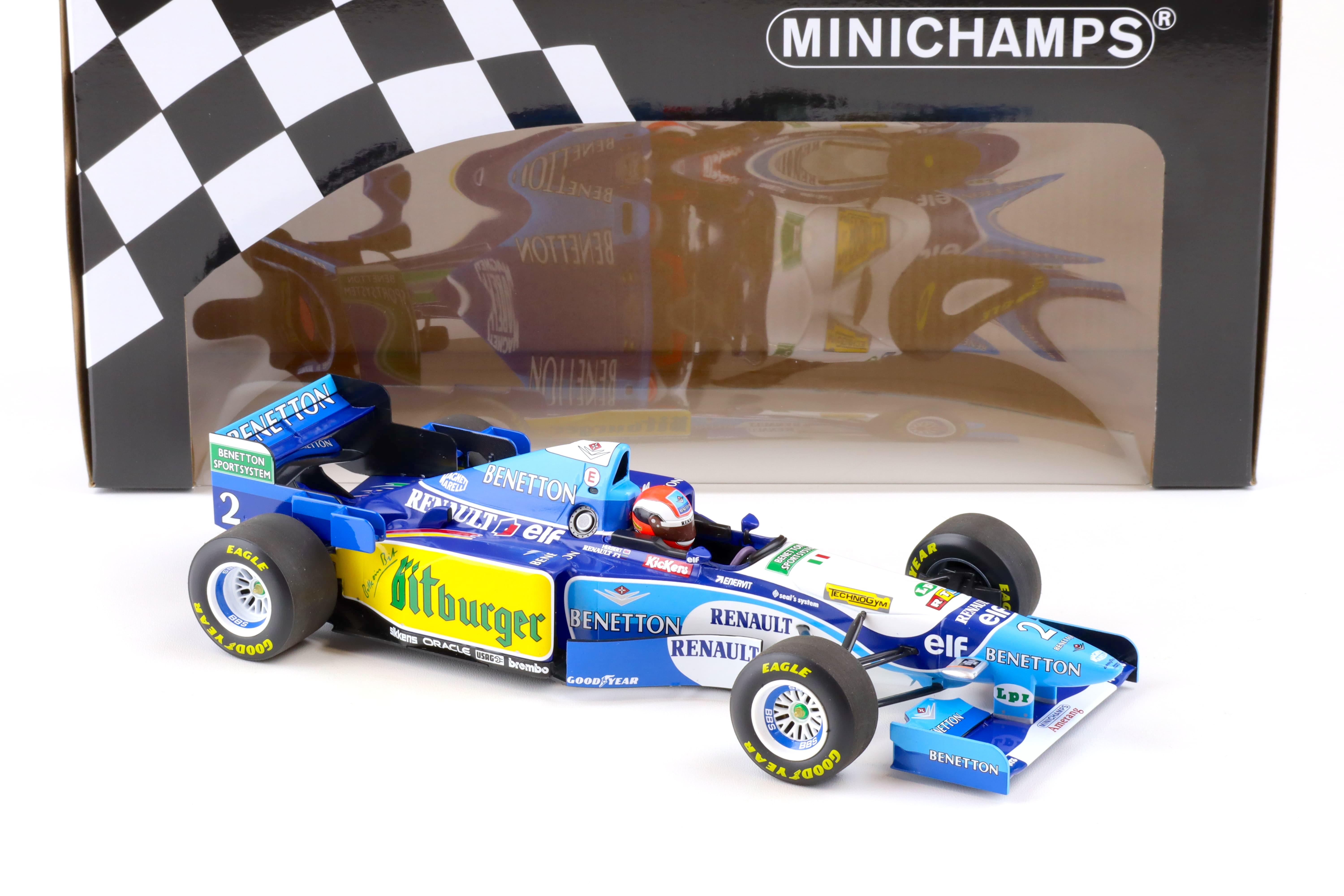 1:18 Minichamps Benetton Renault B195 Johnny Herbert Winner British GP 1995