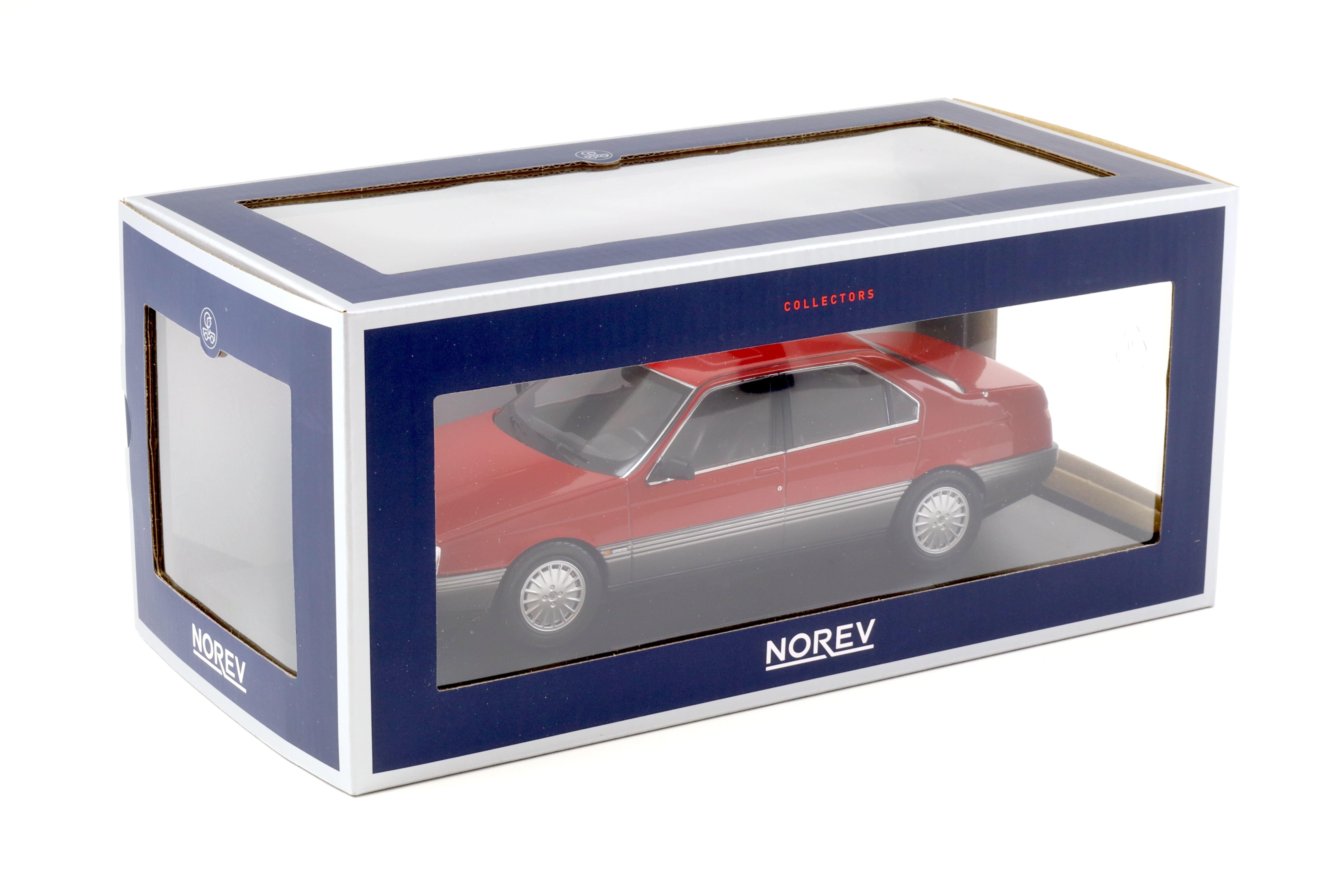 1:18 Norev Alfa Romeo 164 Limousine 1991 Rosso Alfa red/ grey metallic 