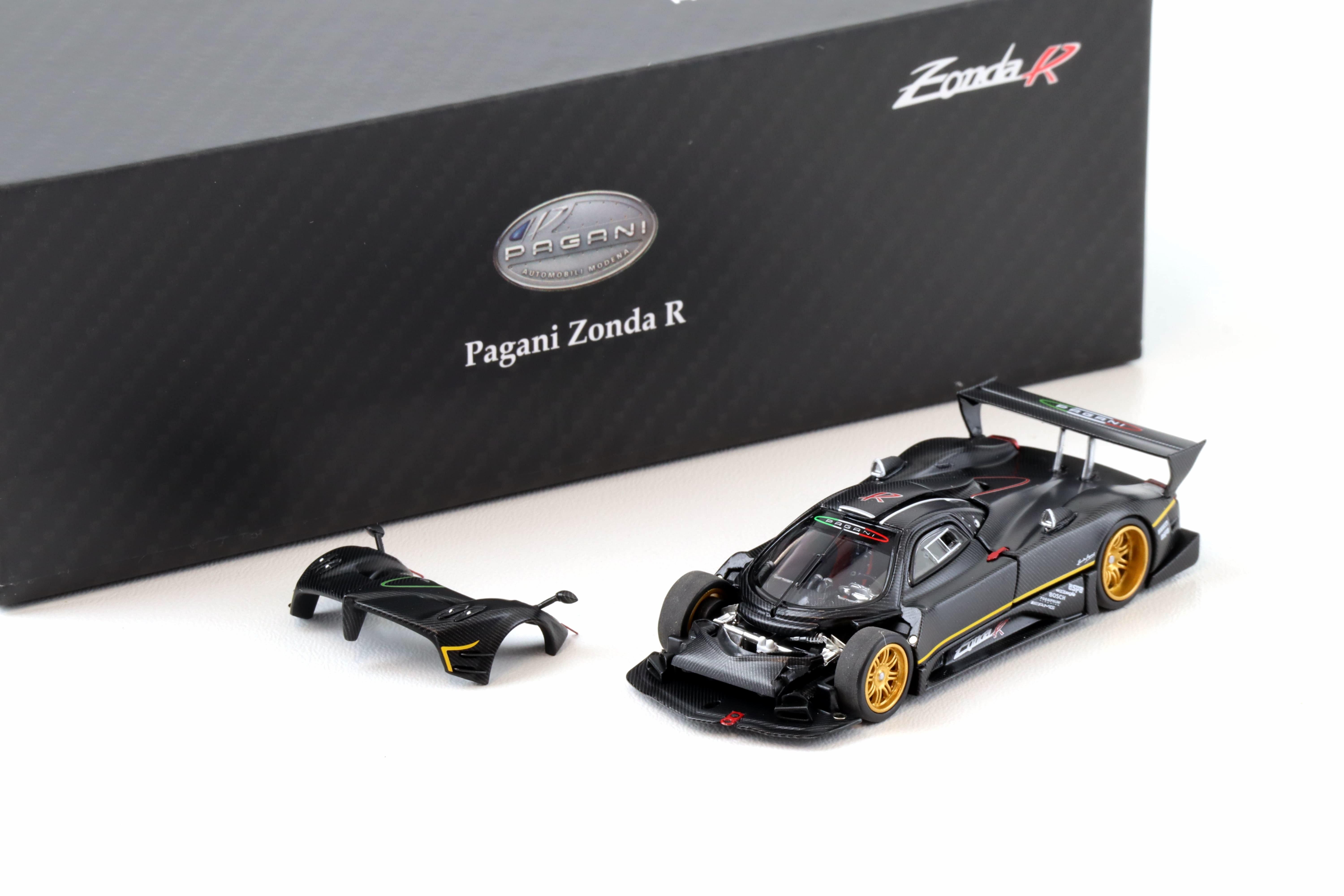1:64 Almost Real x Motorhelix Pagani Zonda R matte Carbon Fiber 650630001