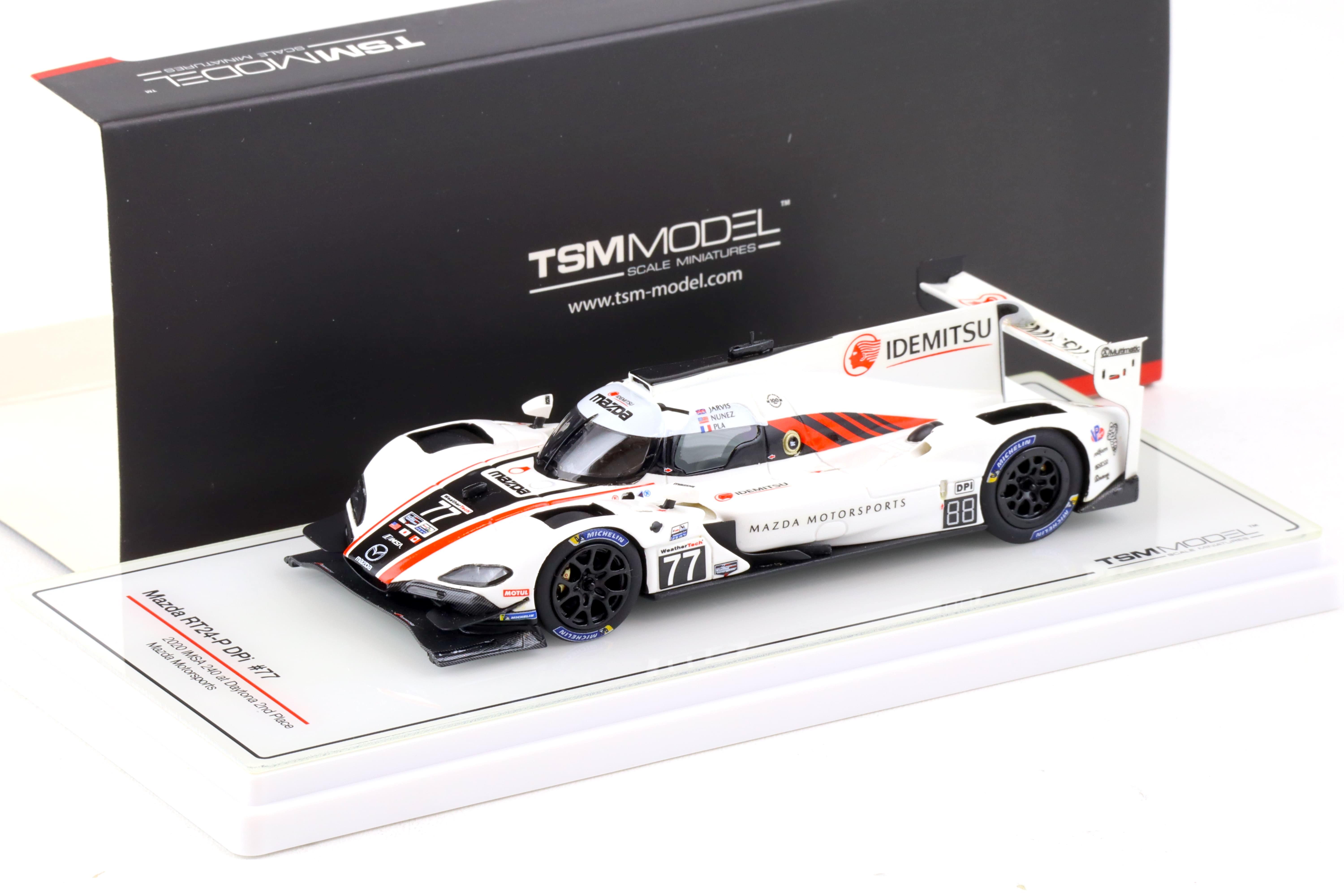 1:43 TSM Model Mazda RT24-P DPi #77 IMSA 240 at Daytona 2nd Place 2020 TSM430530