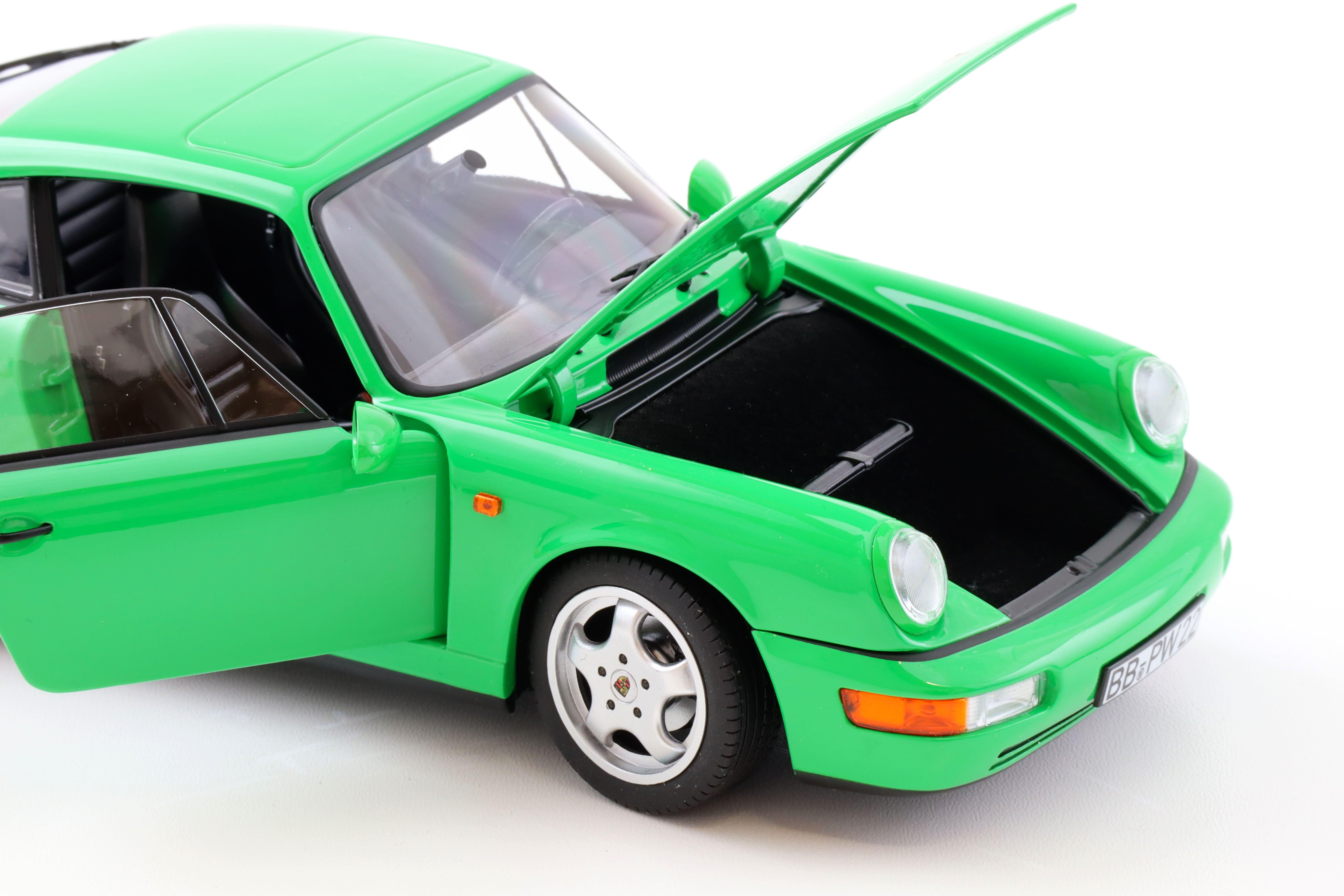 1:18 Norev Porsche 911 (964) Carrera 4 Coupe 1990 Signal green - Limited 504 pcs.