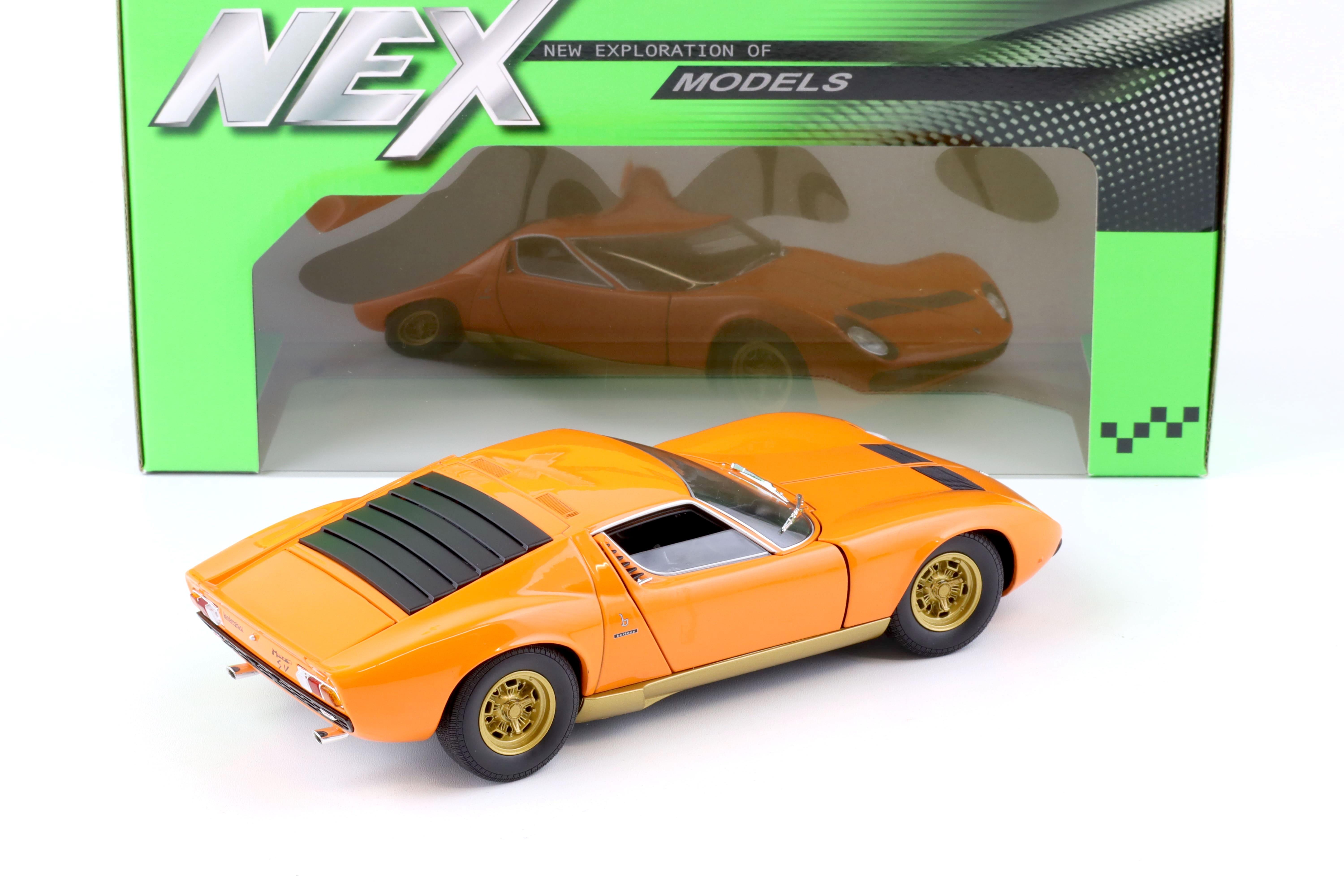 1:18 Welly NEX Lamborghini Miura SV 1971 orange