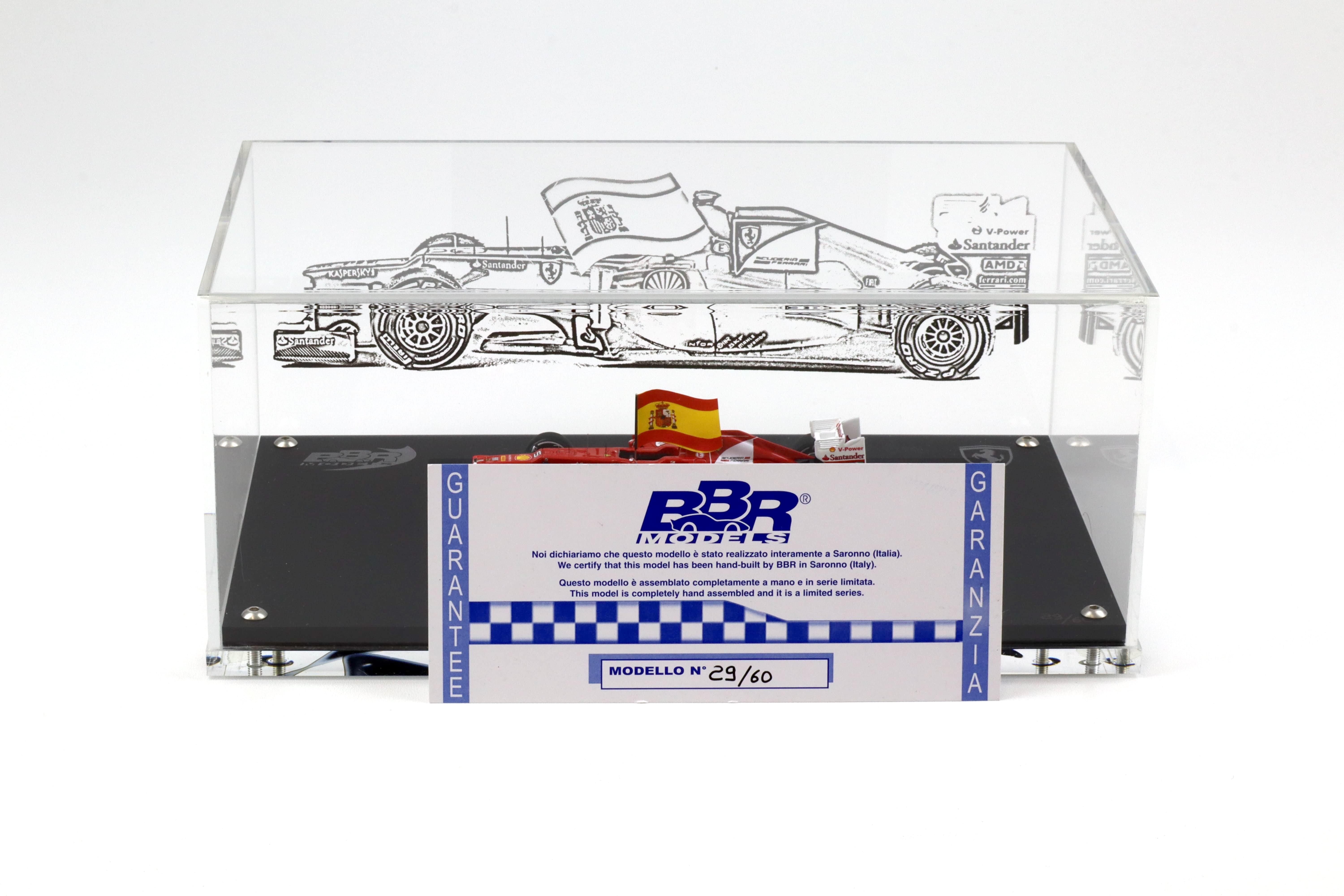 1:43 BBR Ferrari F2012 European Grand Prix 2012 Winner F.Alonso - Limited 60 pcs.