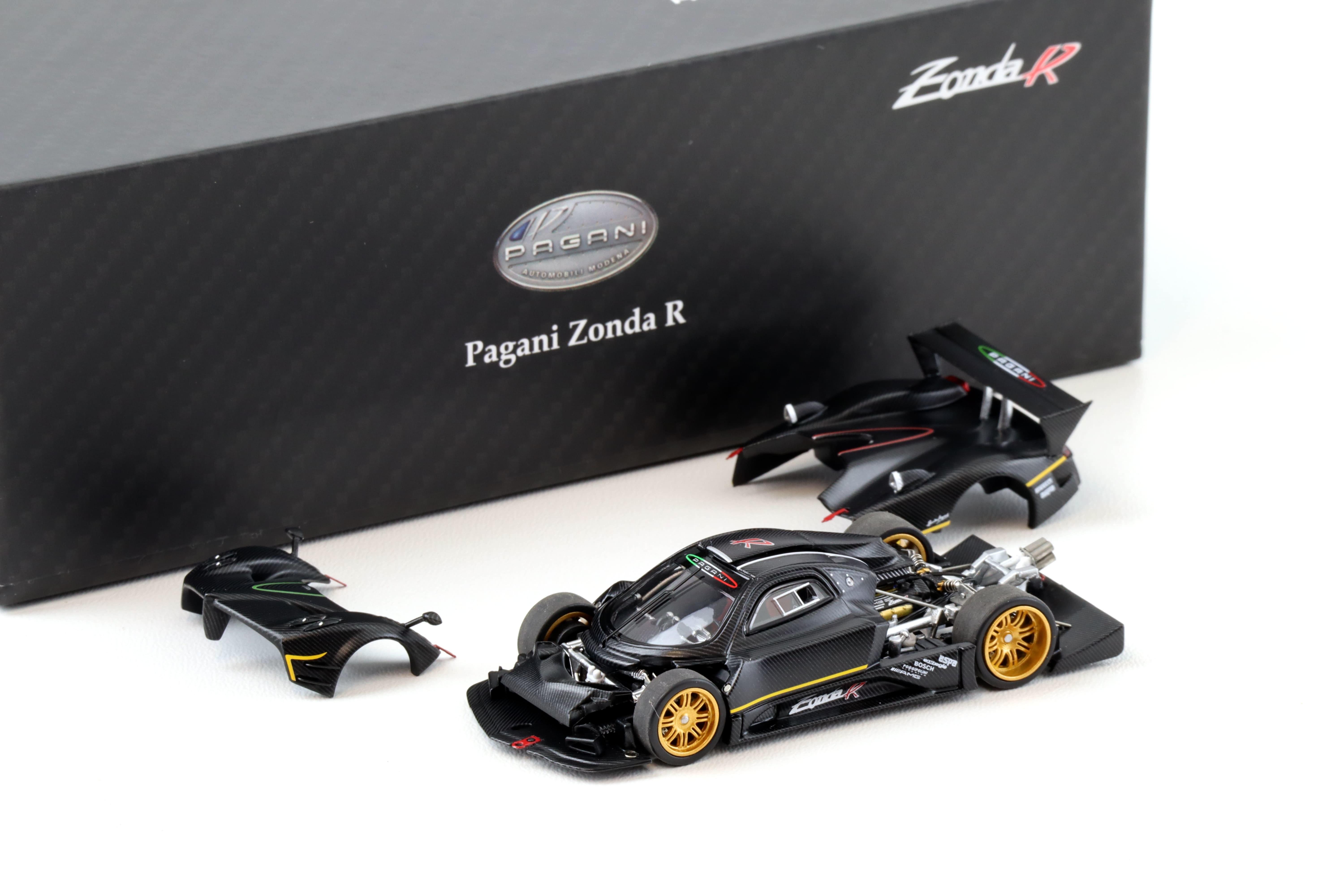 1:64 Almost Real x Motorhelix Pagani Zonda R matte Carbon Fiber 650630001
