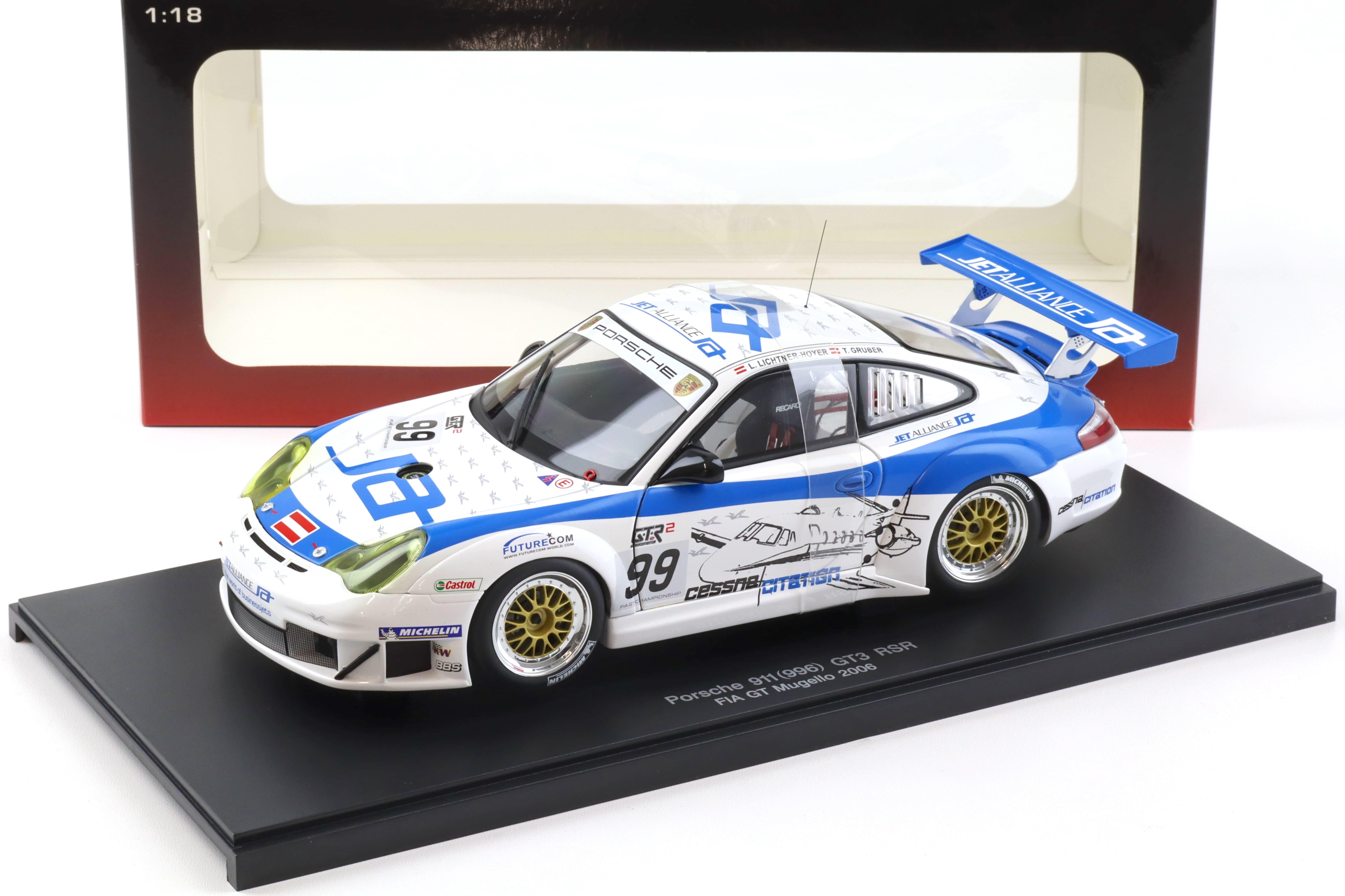 1:18 AUTOart Porsche 911 (996) GT3 RSR FIA GT Mugello 2006 #99 Gruber 80672