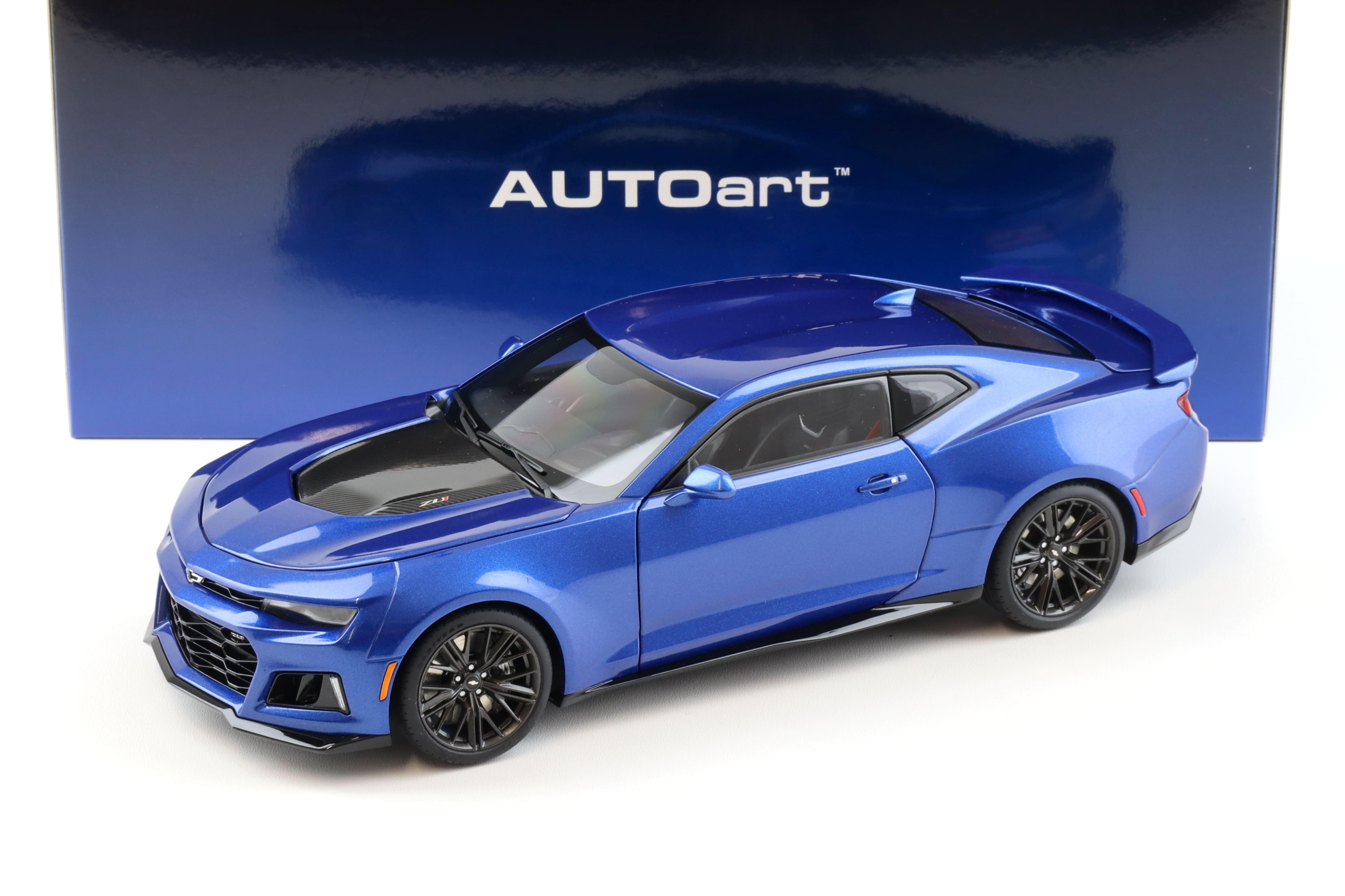 1:18 AUTOart Chevrolet Camaro ZL1 Coupe 2017 hyper blue metallic