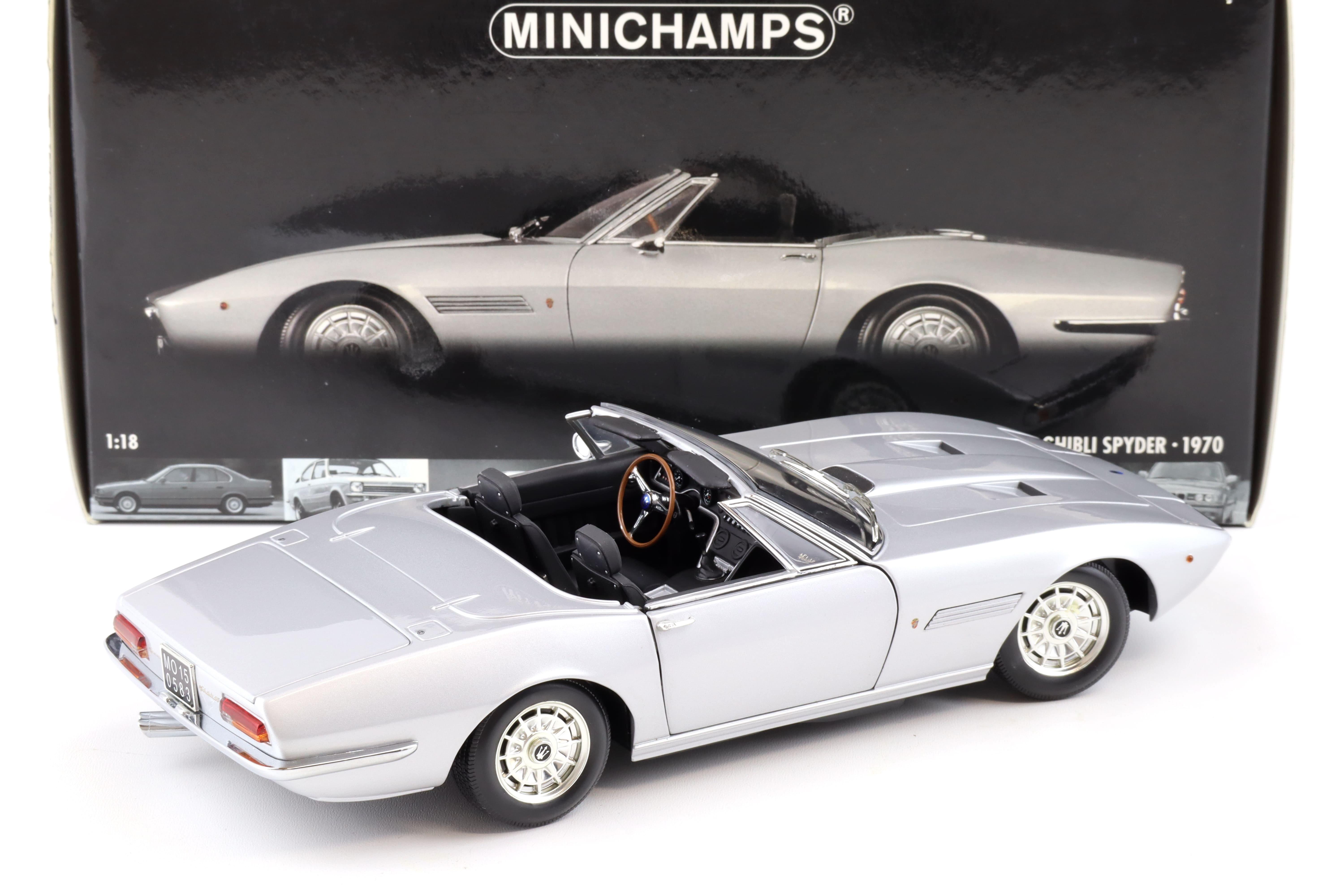 1:18 Minichamps Maserati Ghibli Spyder 1970 silver