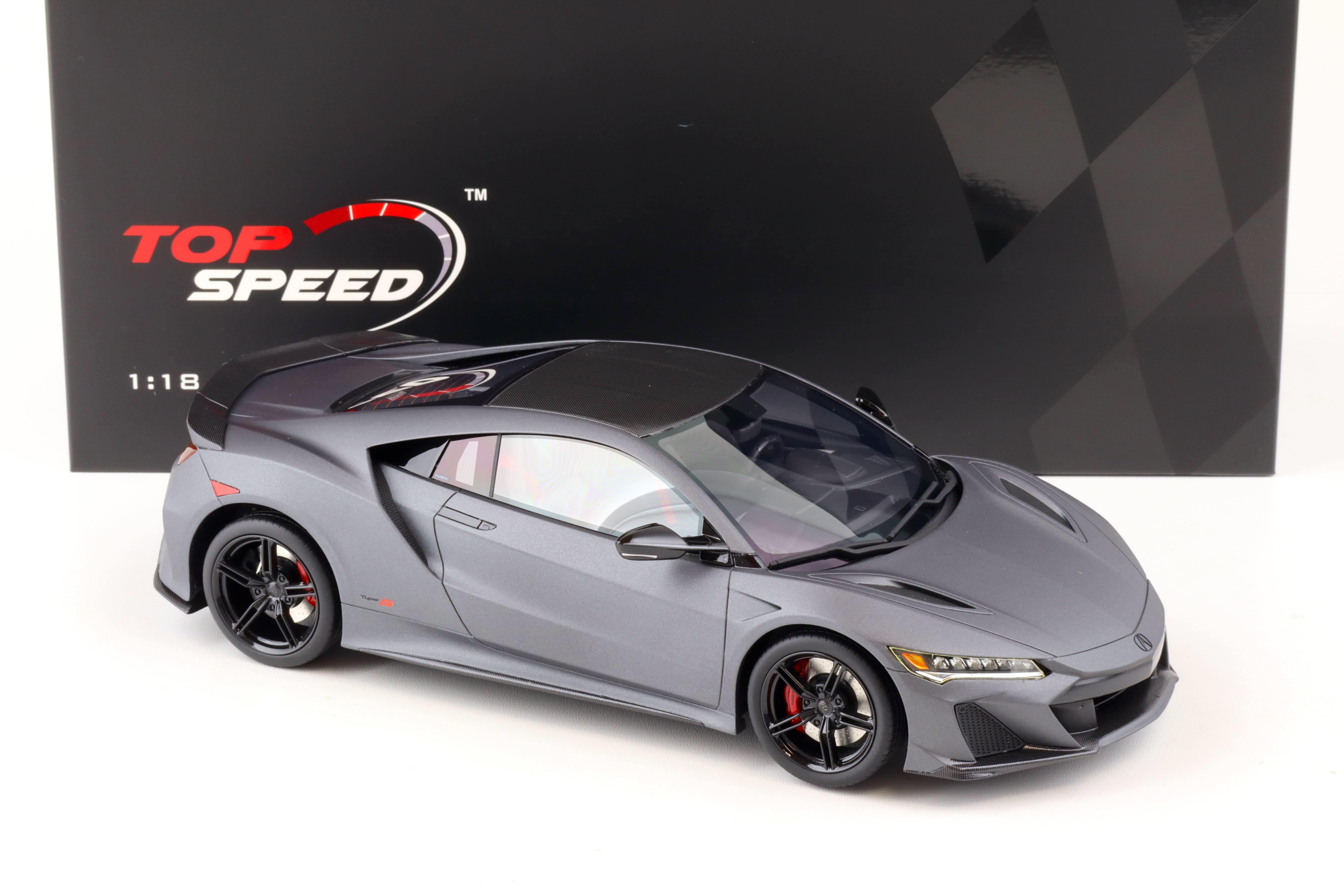 1:18 Top Speed Acura NSX Type S Coupe 2022 Gotham grey matte TS0424