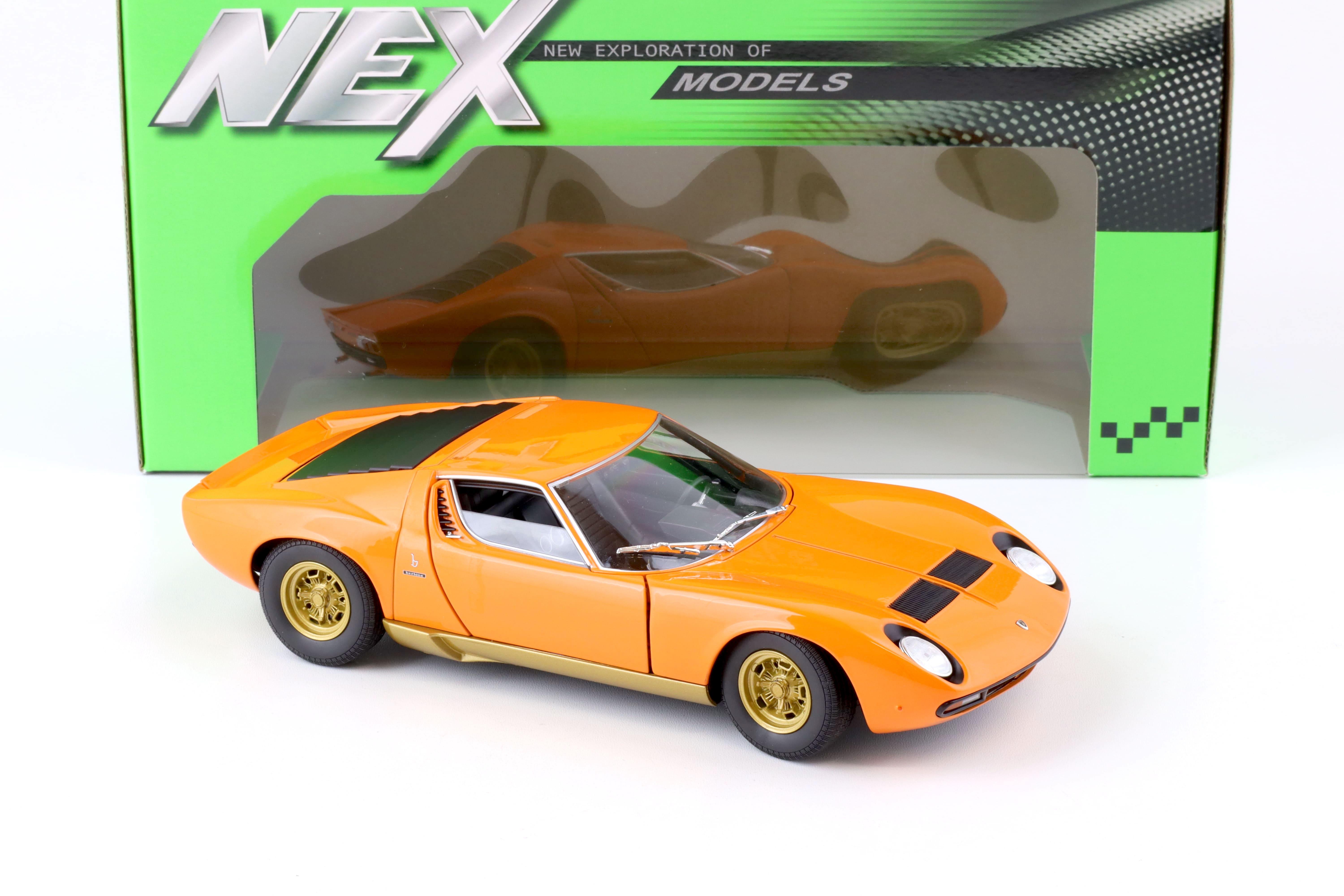 1:18 Welly NEX Lamborghini Miura SV 1971 orange