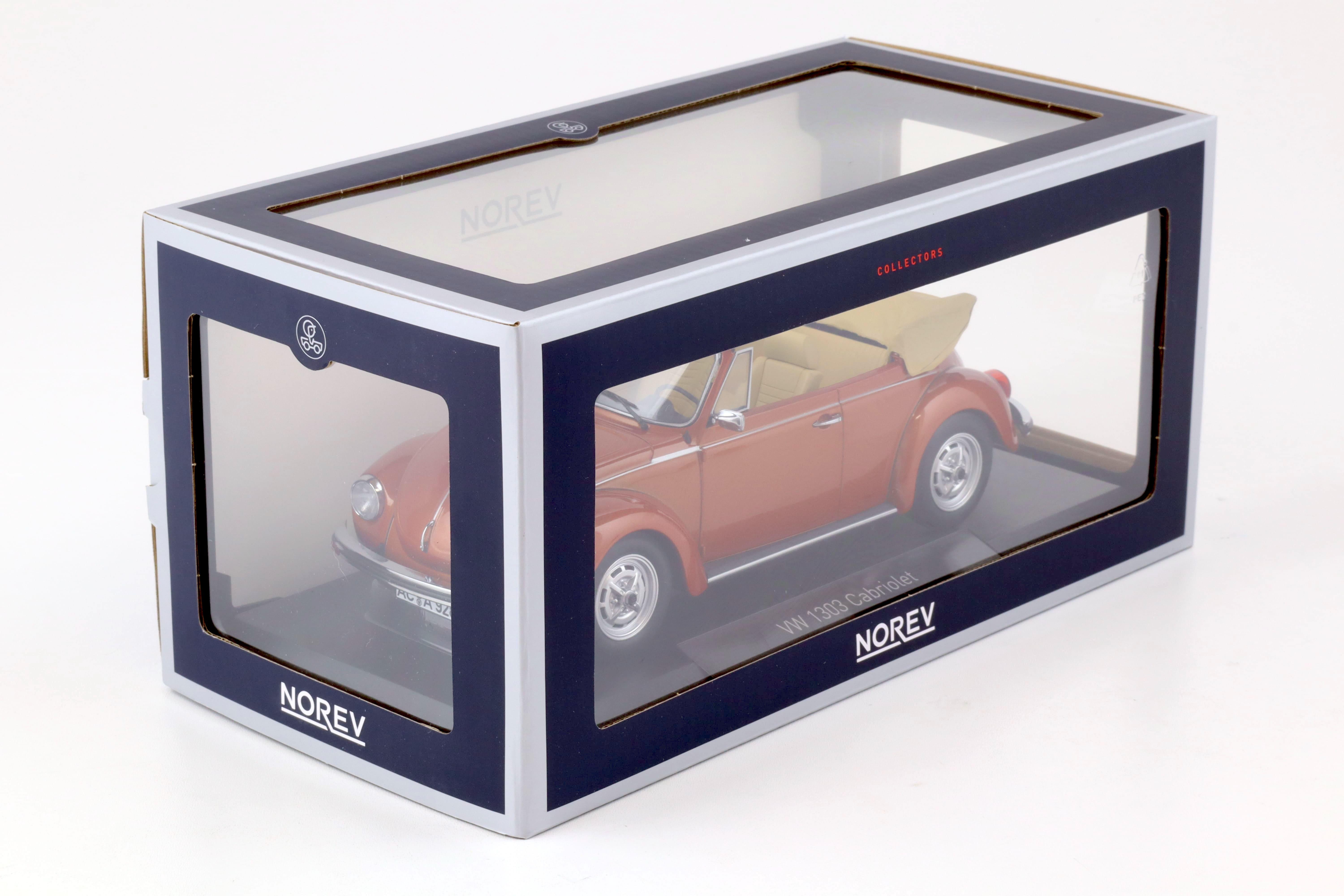 1:18 Norev VW Käfer 1303 Cabriolet 1976 Brazil brown metallic - Limited 1000 pcs.