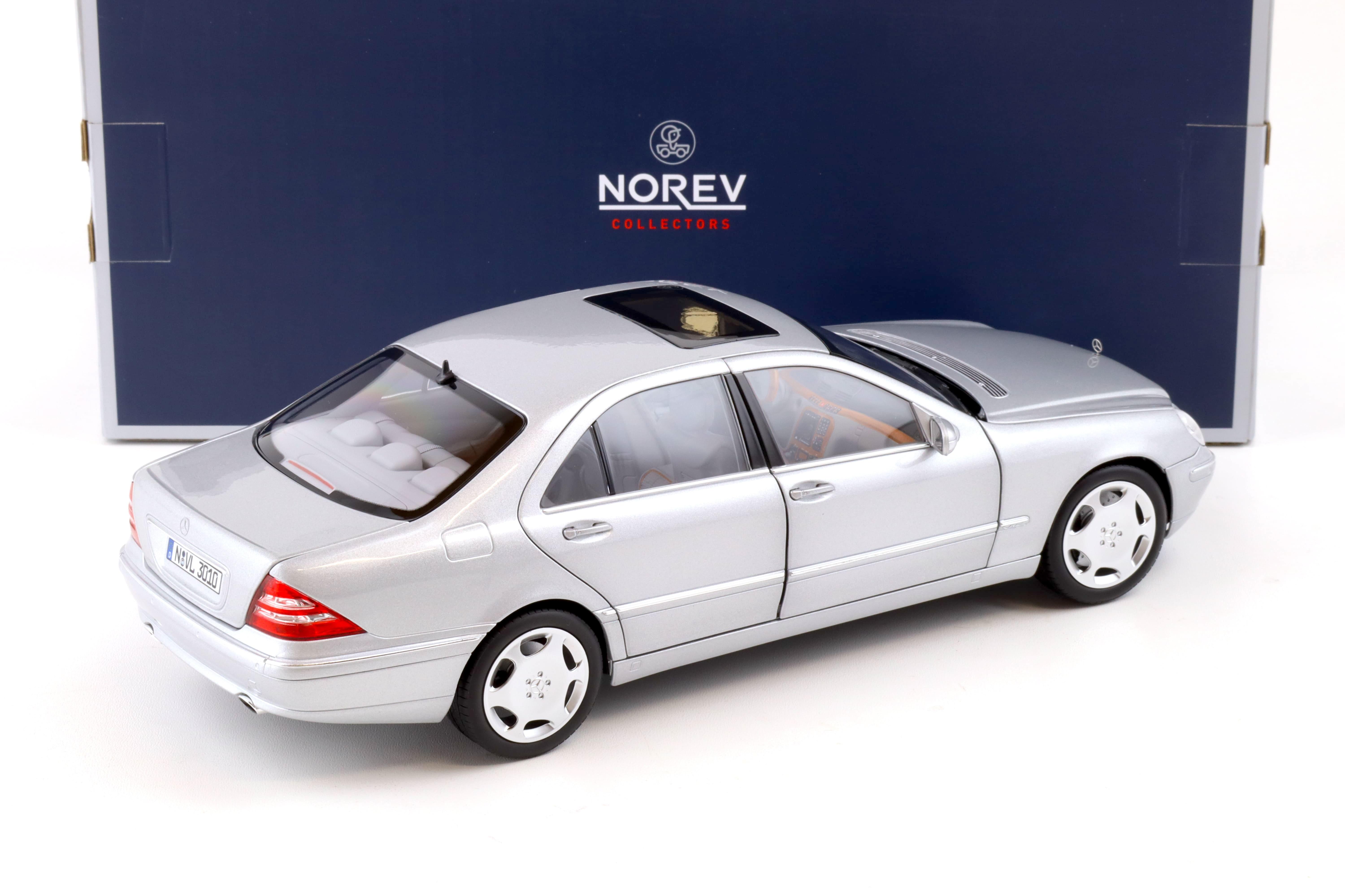 1:18 Norev Mercedes S-Klasse Limousine W220 silver metallic 1998