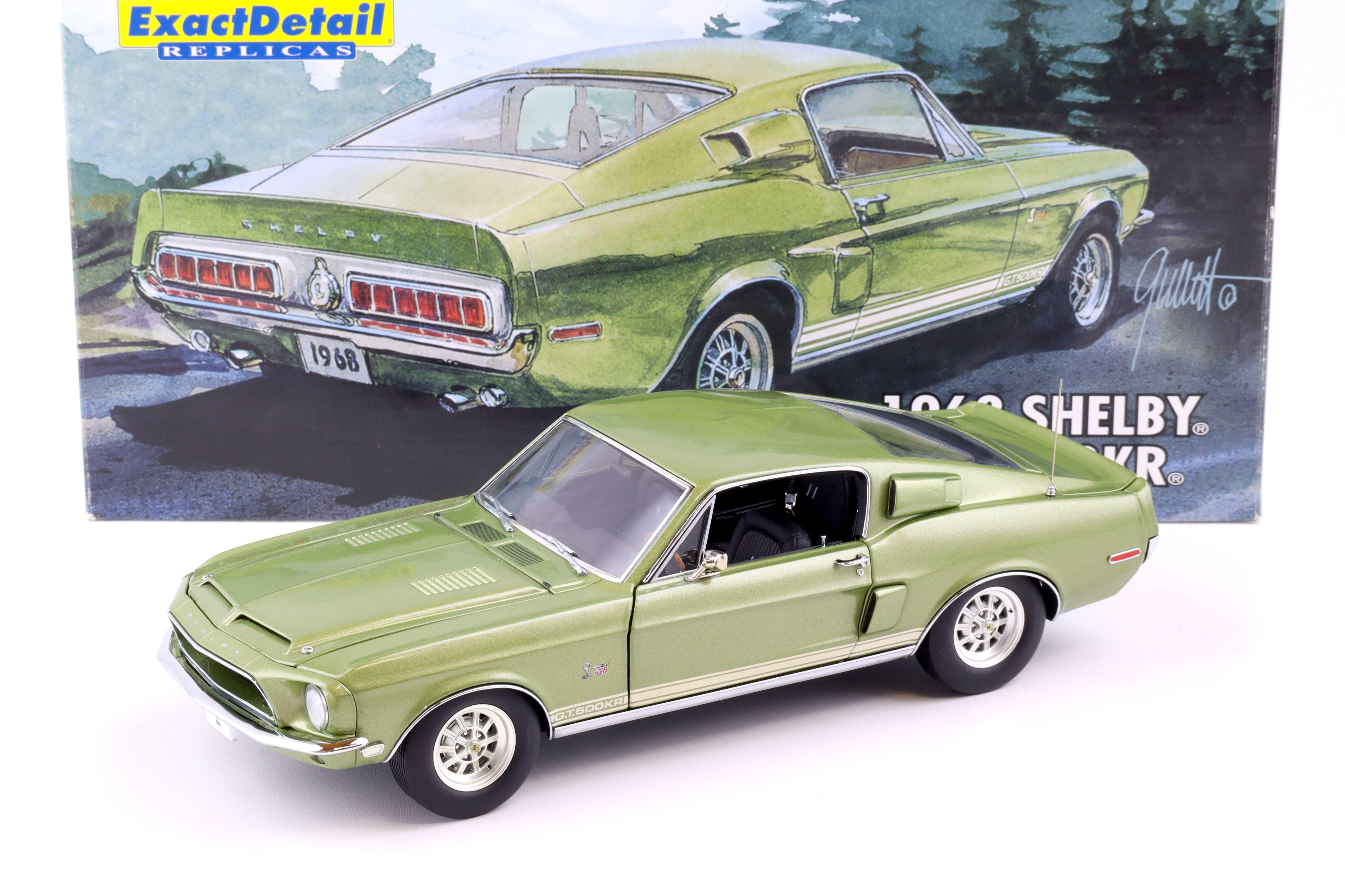 1:18 Exact Detail 1968 Shelby GT 500KR Coupe green metallic WCC709